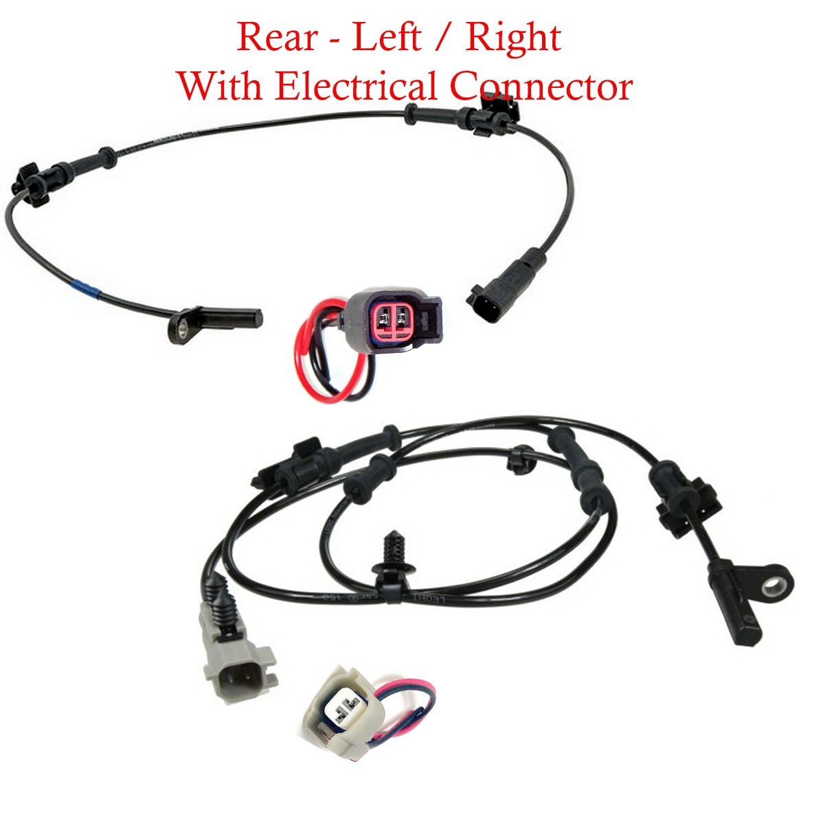 2 x ABS Wheel Speed Sensor W/Connector Rear L/R Fits 300 Challenger Charge 11-23