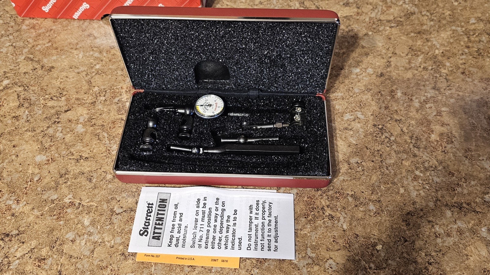 Starrett 711GCSZ Shaded Dial Test Indicator