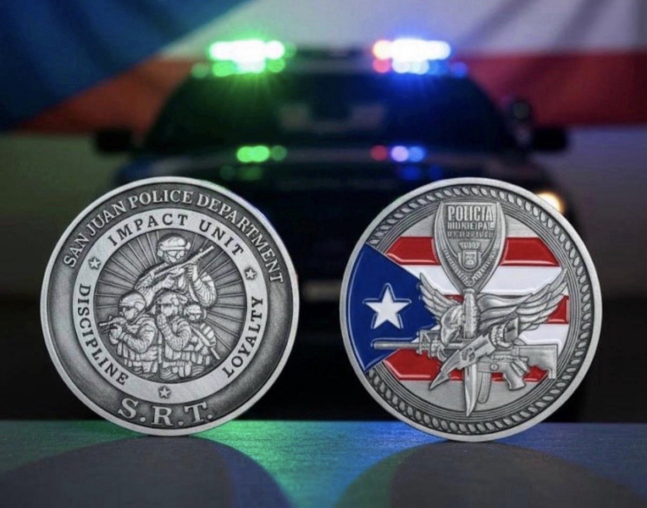 Coin Challenge Unidad De Impacto De La Policía Municipal De San Juan