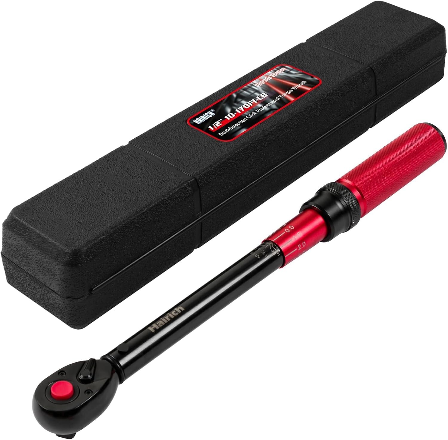 Llave dinamométrica de 1/2", bidireccional, 10-170 ft.lb, 72 dientes