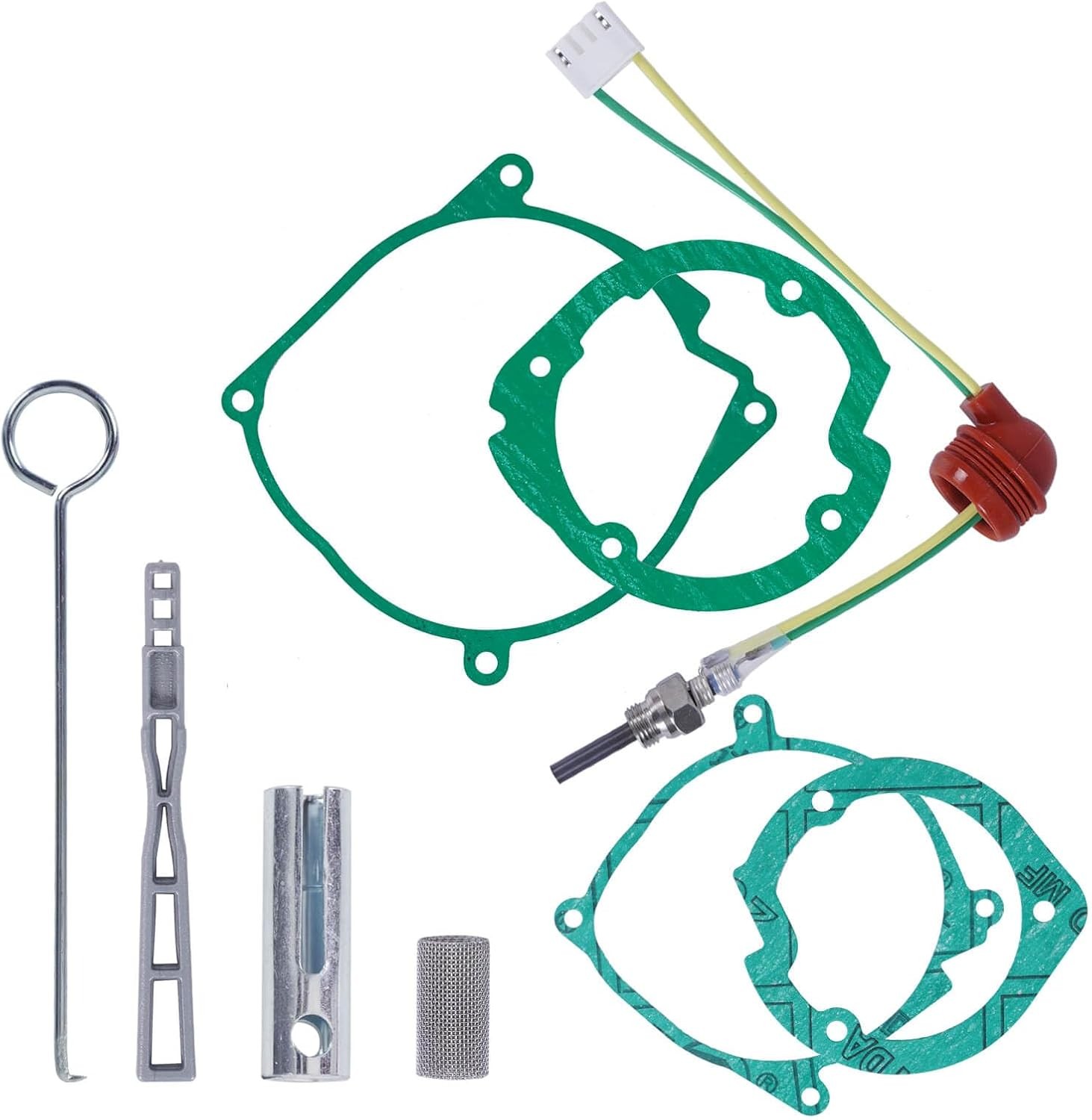 9Pcs Diesel Heater Glow Plug Repair Rebuild Kit Accessories Compatible with Weba