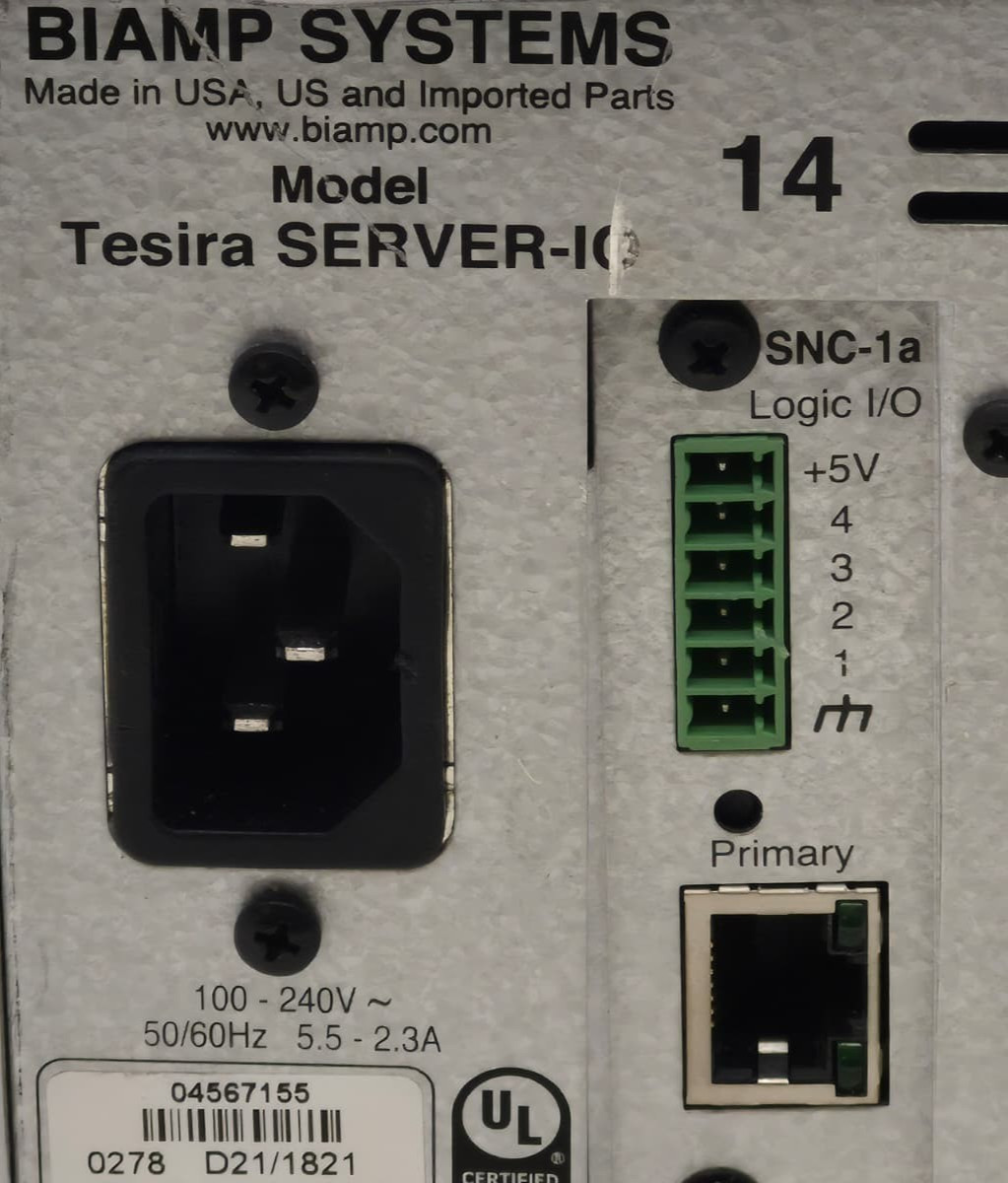 Biamp Tesira SERVER-IO w/ 14 Module Cards (Read Description)