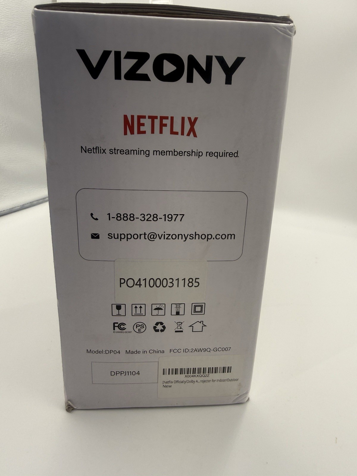 Smart Projector with WiFi and Bluetooth, VIZONY Native 1080P Projector