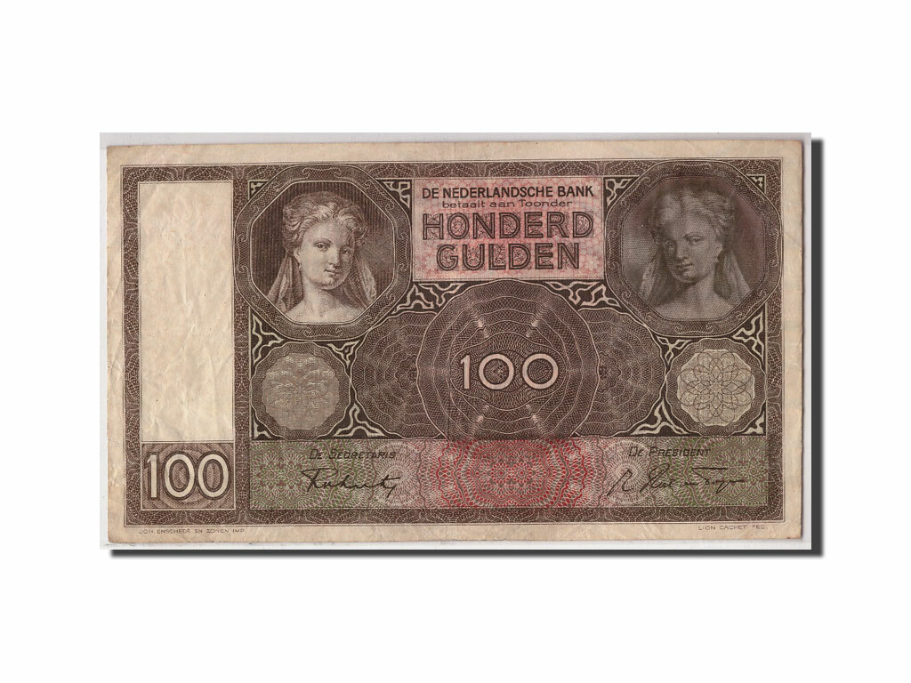 [#310693] Banknote, Netherlands, 100 Gulden, 1941, 1941-04-30, KM:51b, EF(40-45)