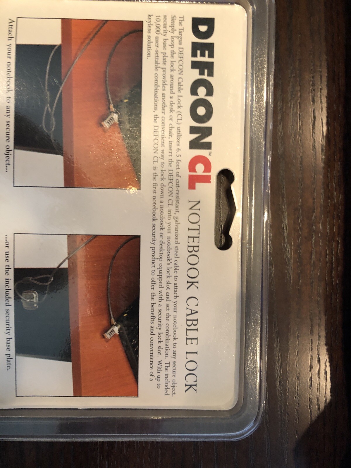 Notebook and computer Cable Lock security Lock Targus Defcon CL