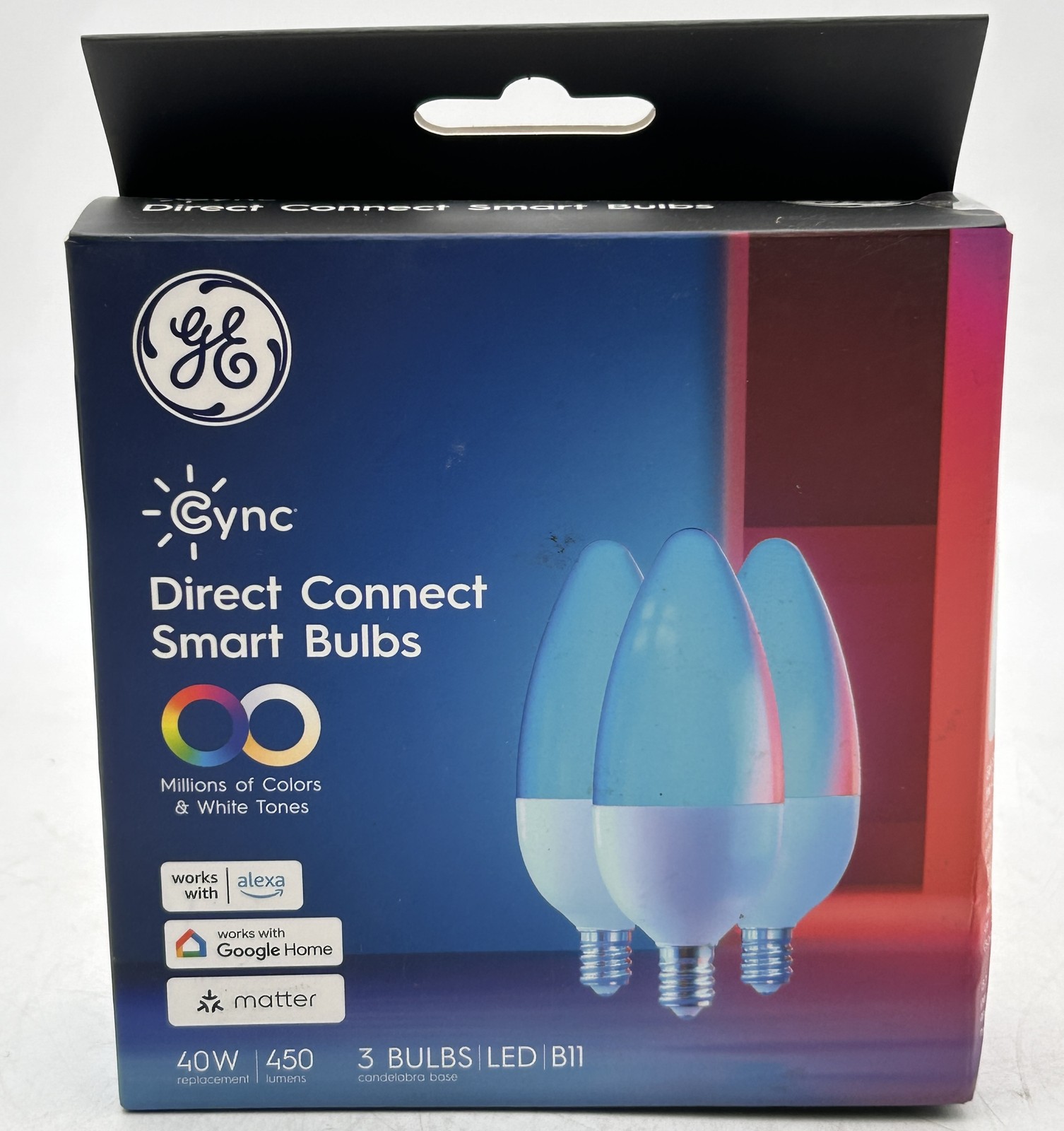 GE Cync Smart Color Changing LED Bulbs - 3 Pack