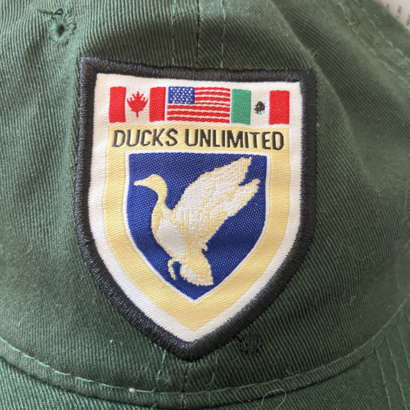 DUCKS UNLIMITED Hunter Green Adjustable Outdoor Fishing Cap Hat w/Tag new