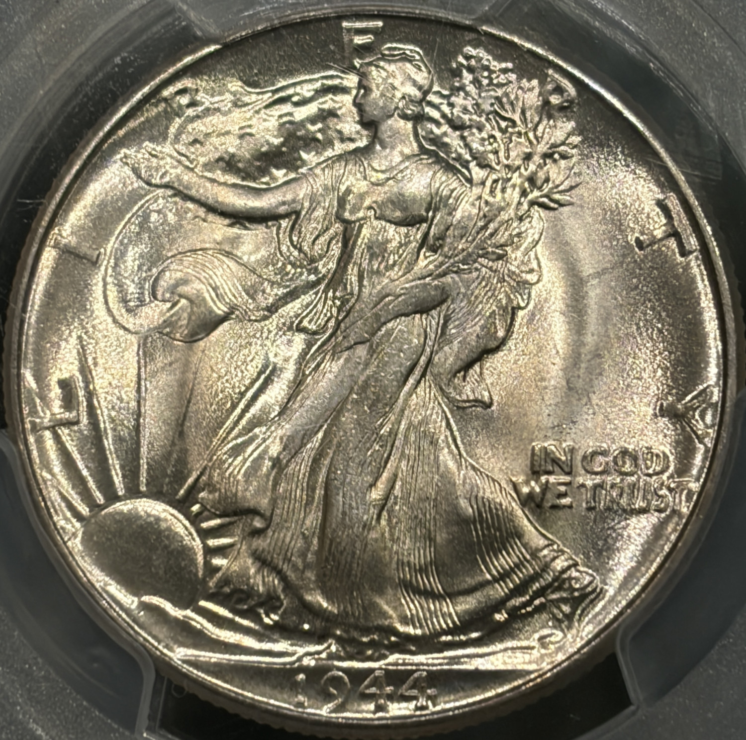 1944 WALKING LIBERTY HALF DOLLAR PCGS MS67