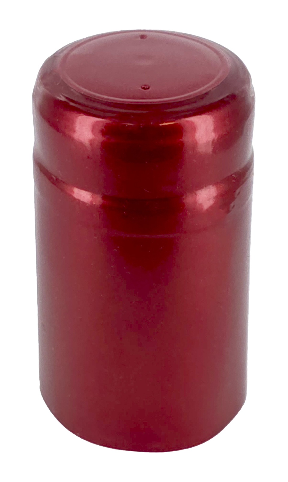 PVC Heat Shrink Capsules W/Tear Tabs-60 Count(Metallic Solid Ruby Red)