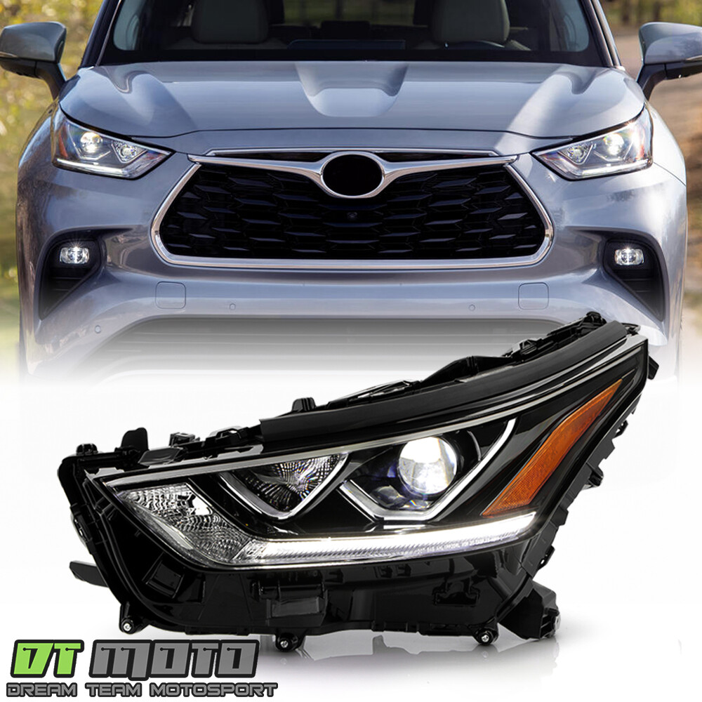 For 2020-2023 Toyota Highlander w/LED High Low+DRL Projector Headlight - Driver