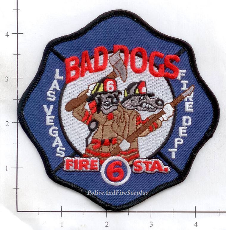 Nevada - Las Vegas Station 6 NV Fire Dept Patch - Bad Dogs