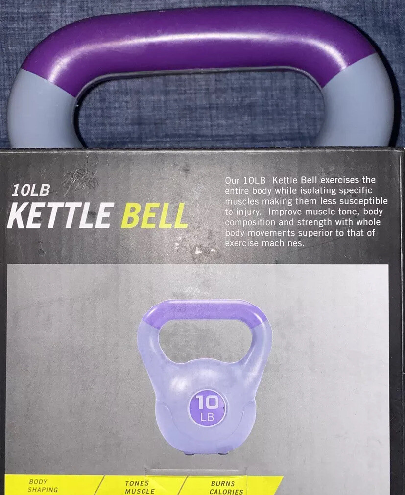 Flo 360 10 LB Kettle Bell Purple Body Shaping Tones Muscles