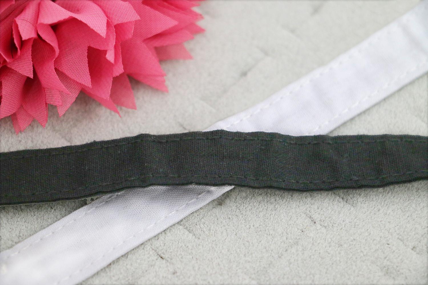 Bone Casing, CHOOSE FROM 1/2" OR 3/4", BLACK OR WHITE 10 OR 50 YARDS,USA SALE