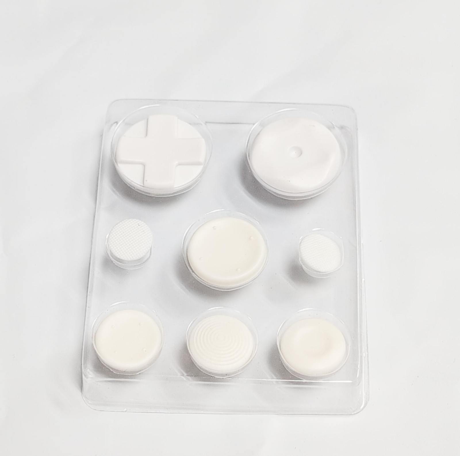 PSP 1000 Extra Fight Button Pad Kit (8pcs)- White