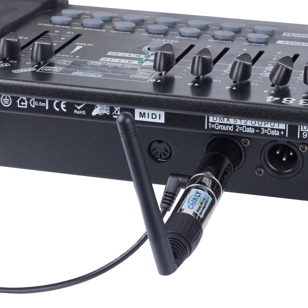 Wireless DMX 512 Transmitter Controller for LED Stage Lights - DJ Party Lighting