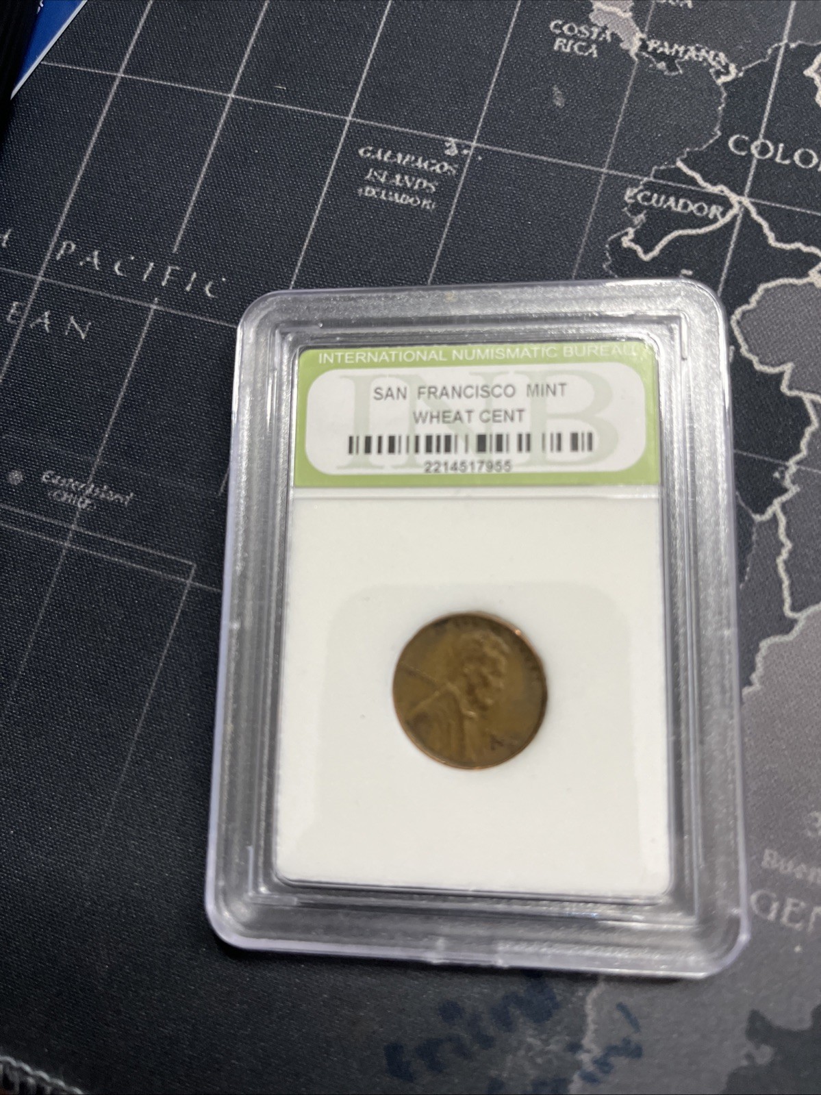 San Francisco Mint Wheat Cent One Slabbed INB Certified Old Coin Slab Shell