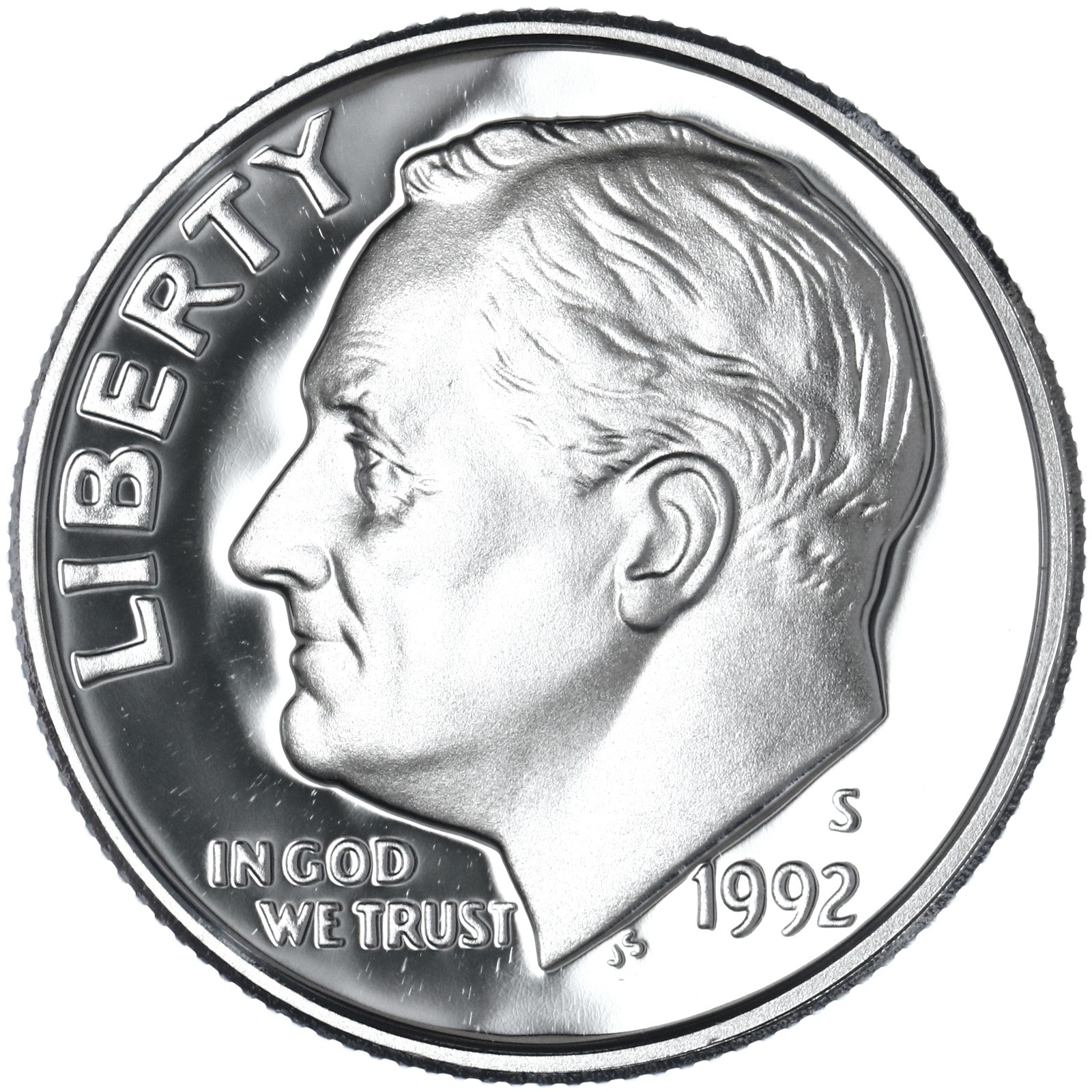 1992 S Roosevelt Dime Gem DCam Proof 90% Silver