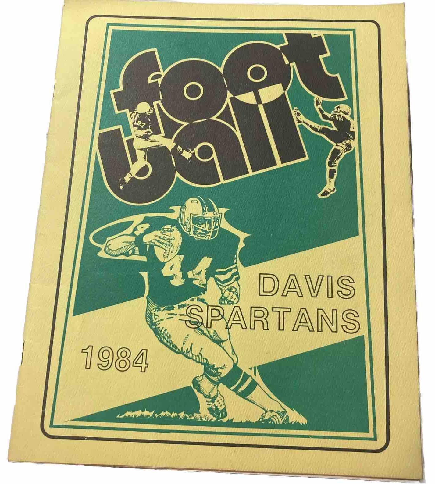 High School Football Davis Spartans Vs. Turlock Bulldogs 1984 Drw1 Stanislaus CA