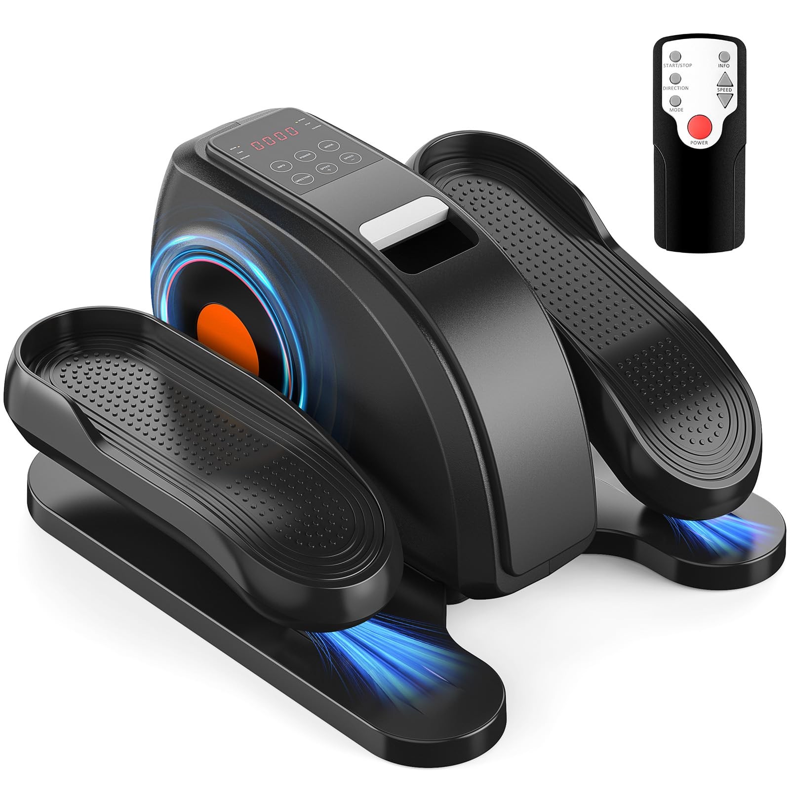 OLIXIS Under-Desk Elliptical Machine, Mini Pedal Exerciser, Adjustable Speed