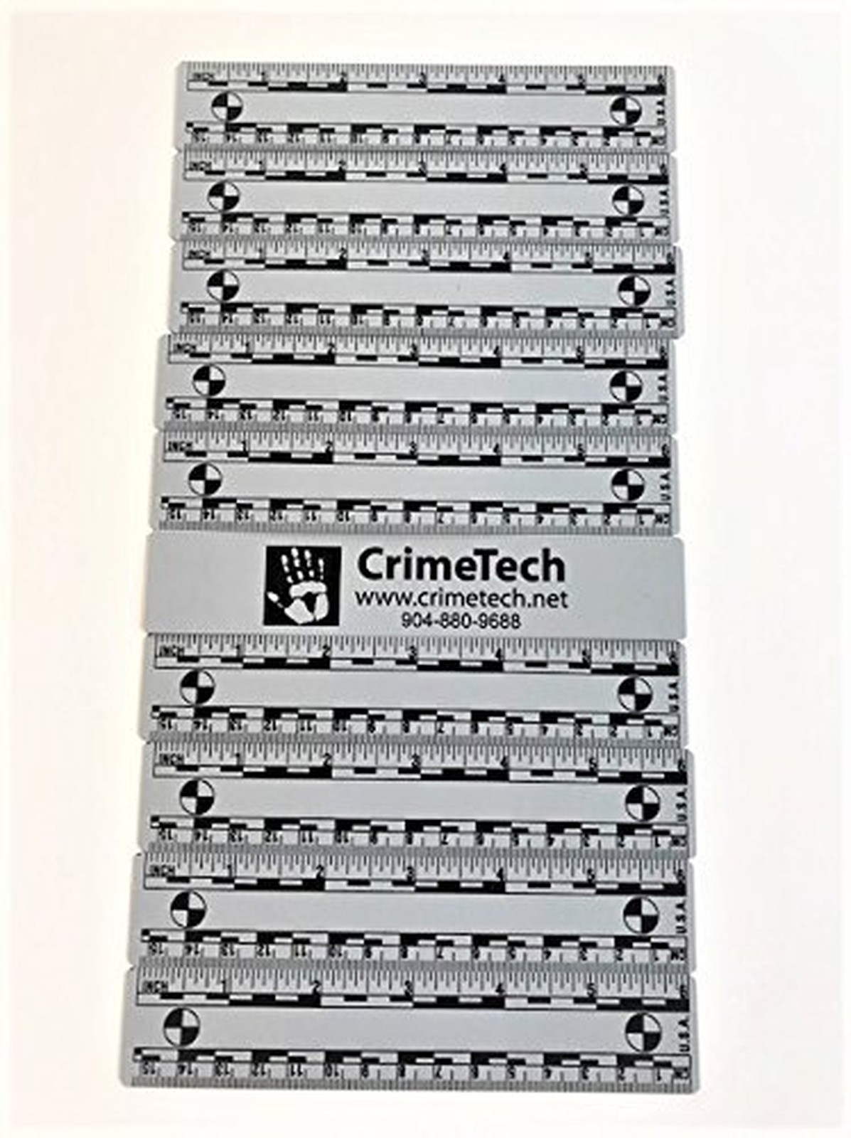 Forensic Photo Scales/Rulers, Gray, Pack of 10 Each