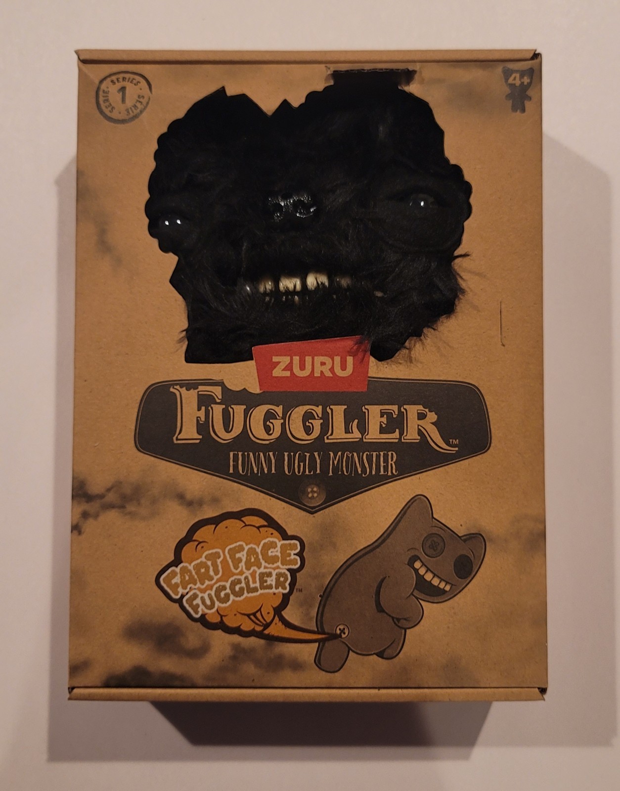 Zuru Fuggler Fart Face Series 1 Munch Munch Black 9" Funny Ugly Monster Free Shp