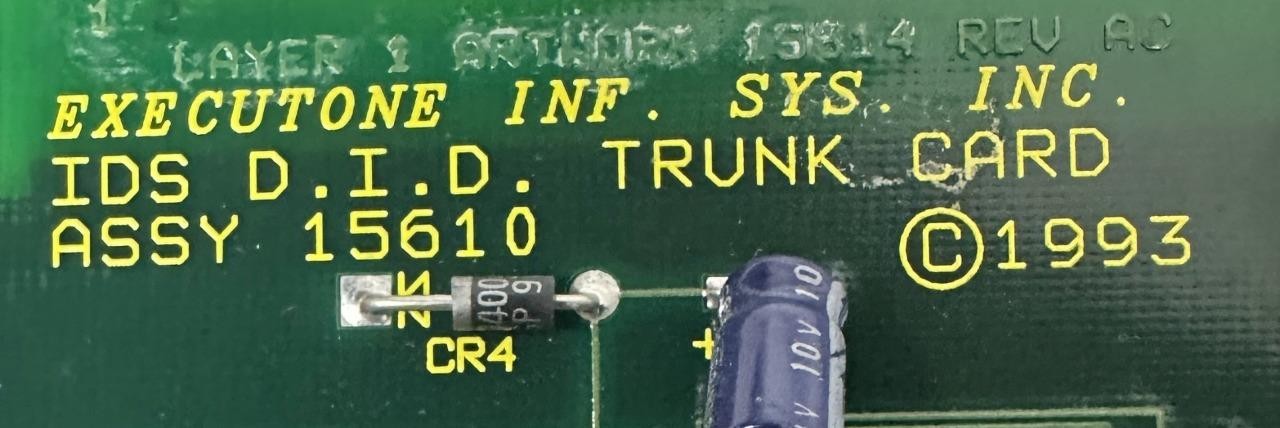 Executone Isoetec 15610 IDS D.I.D. Trunk Card
