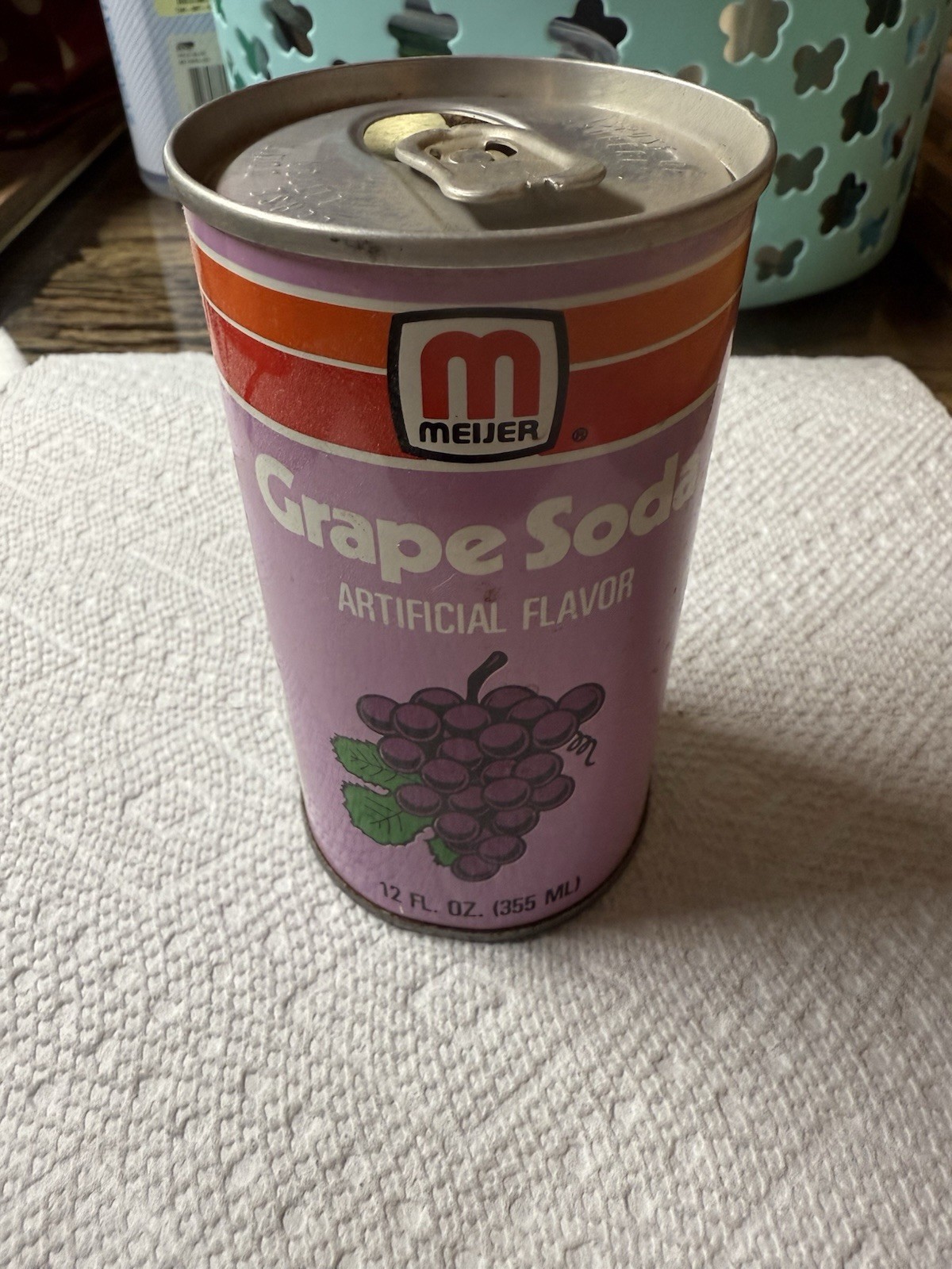 Vintage MEIJER GRAPE 🍇 SODA 🥤 CAN