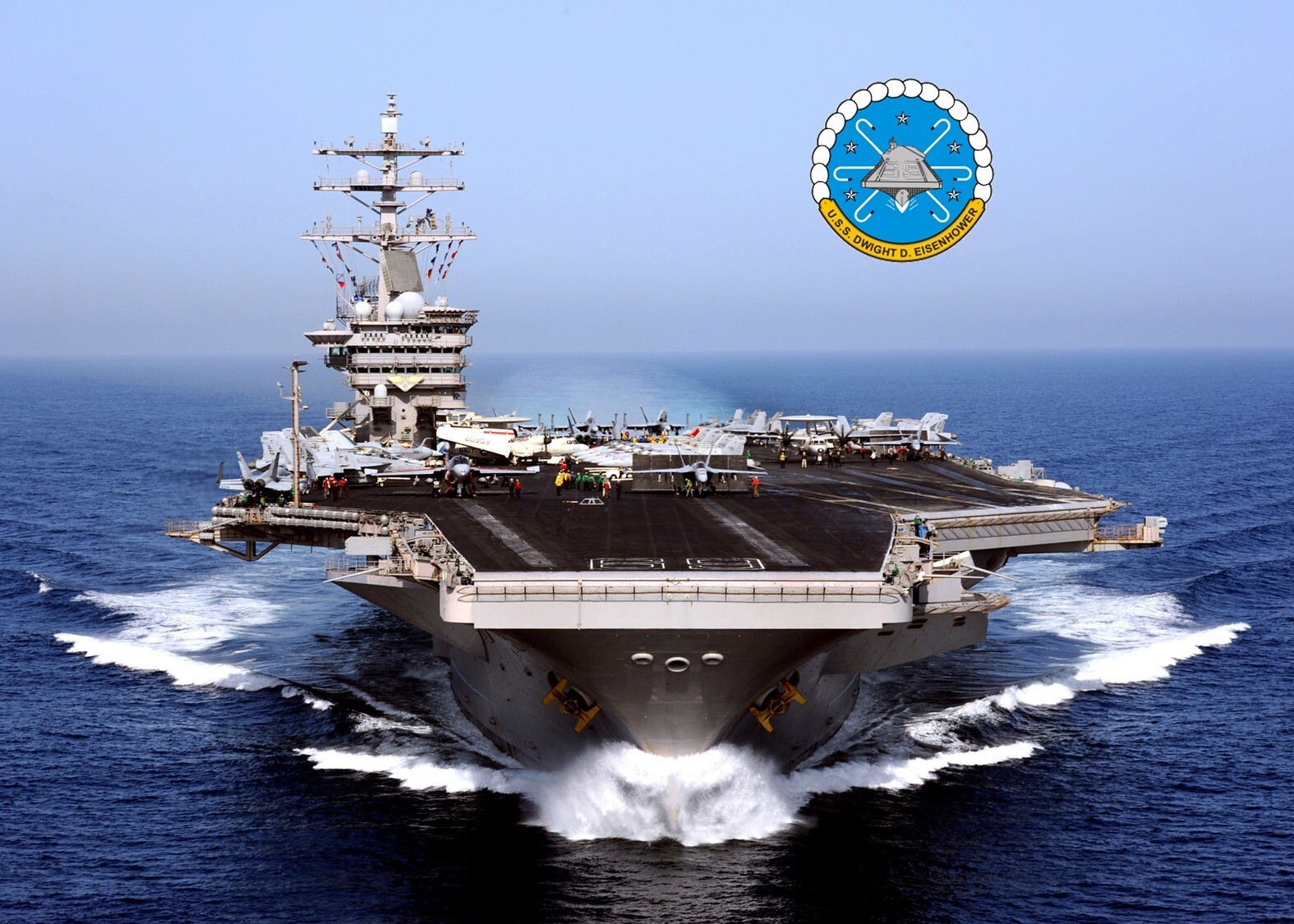 US NAVY, SHIP PHOTOGRAPH OF USS DWIGHT D. EISENHOWER (CVN 69)