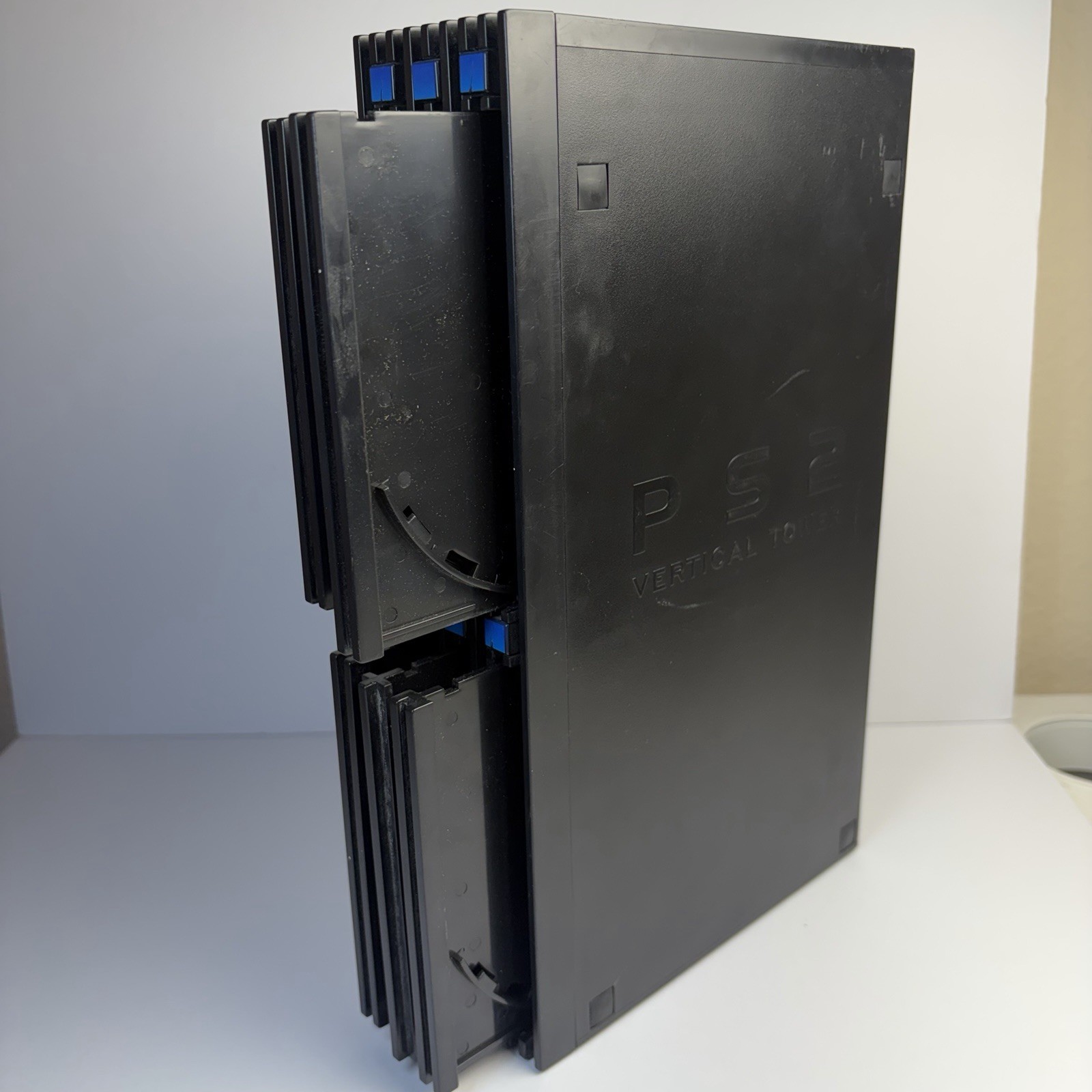 Playstation 2 PS2 Vertical Tower Stand 6 disc/cd/game holder
