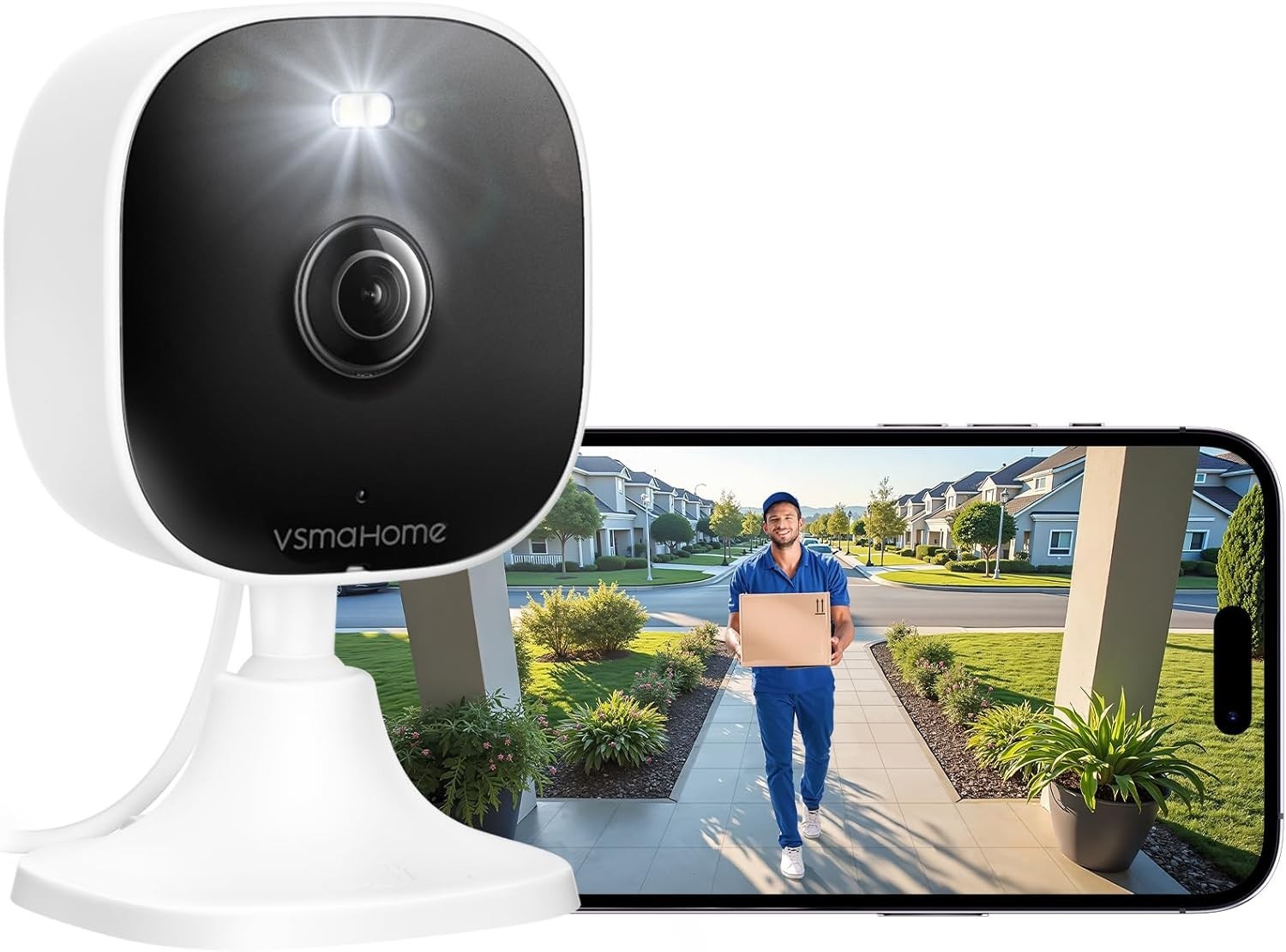 4MP Camaras De Seguridad Con Audio Wifi 5G Para Casa Interior Cuarto Niños Bebe