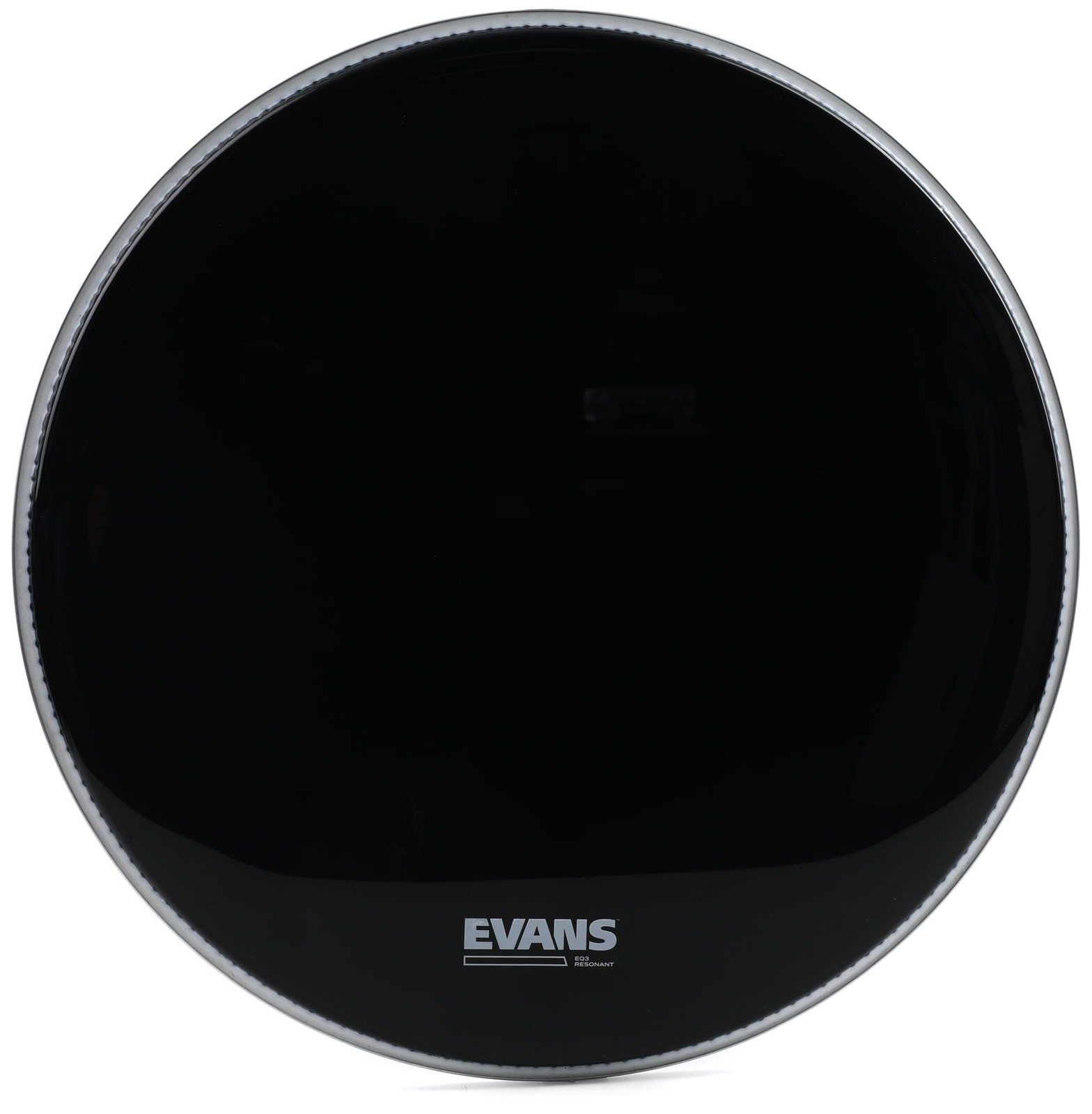 Evans EQ3 Black Resonant Bass Drumhead - 20 inch - No Port (3-pack) Bundle