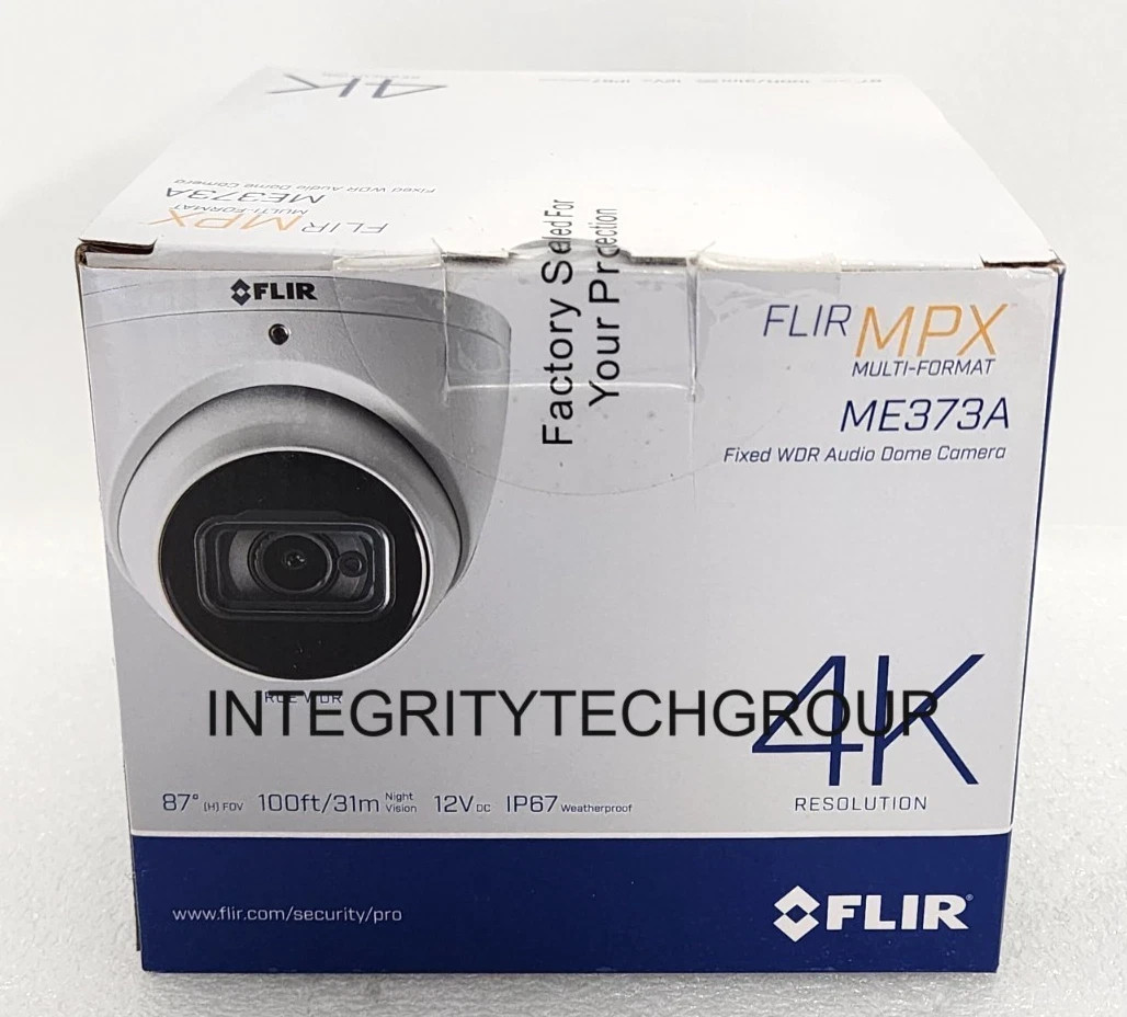 ME373A HD CVI 8 Megapixel Wired Analog Outdoor 4K  Dome Camera, NEW/SEALED