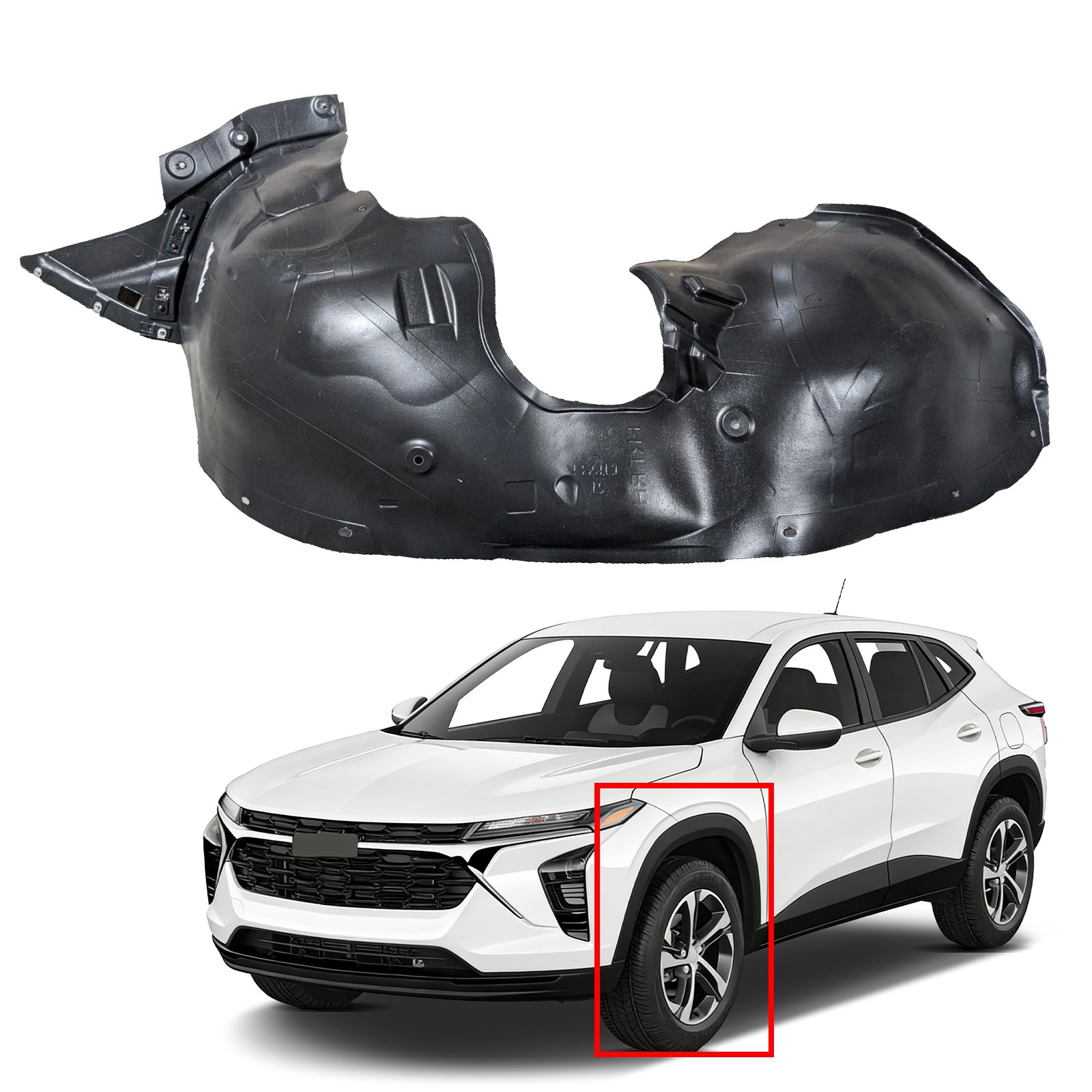 Front Fender Liner For 2024-2025 Chevrolet Trax Left Driver Side 42876680