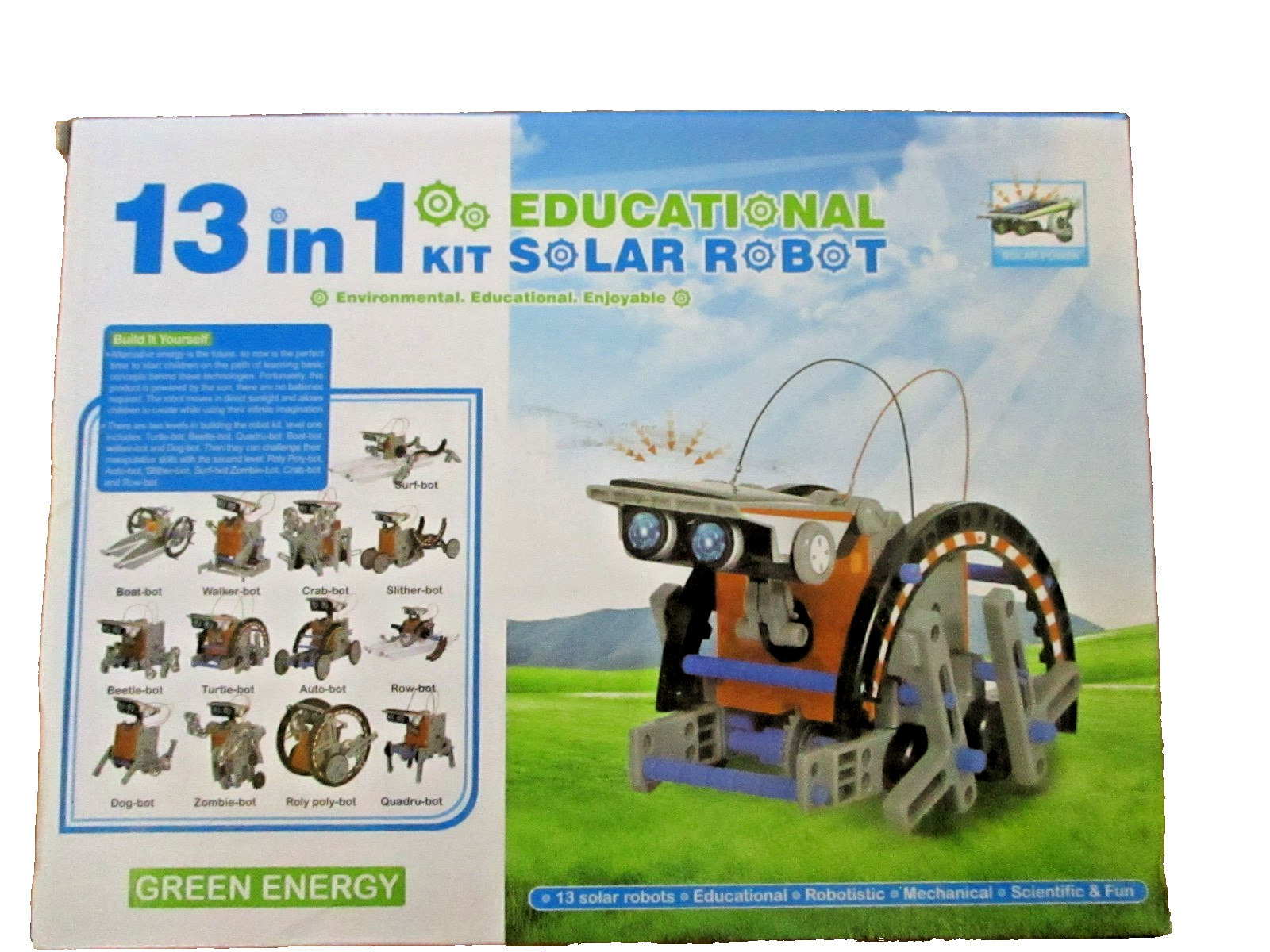 Bottleboom 13 in 1 Educational Kids Solar Robot Model Kit