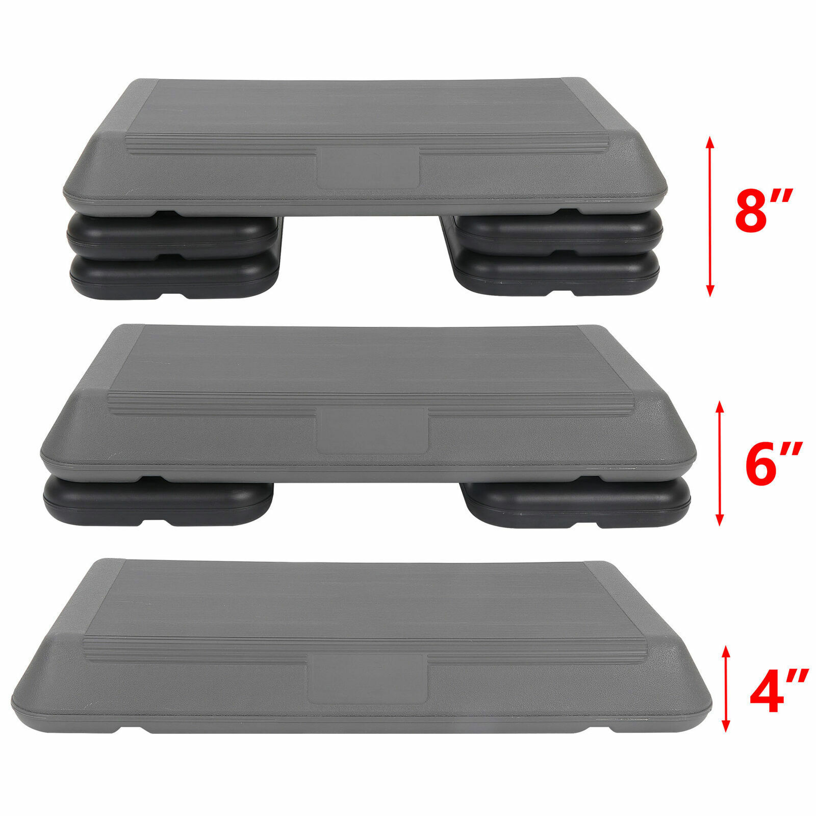 Aerobic Step Trainer Cardio Yoga Rhythm Pedal Non-slip Home Gym Fitness 3 Layers