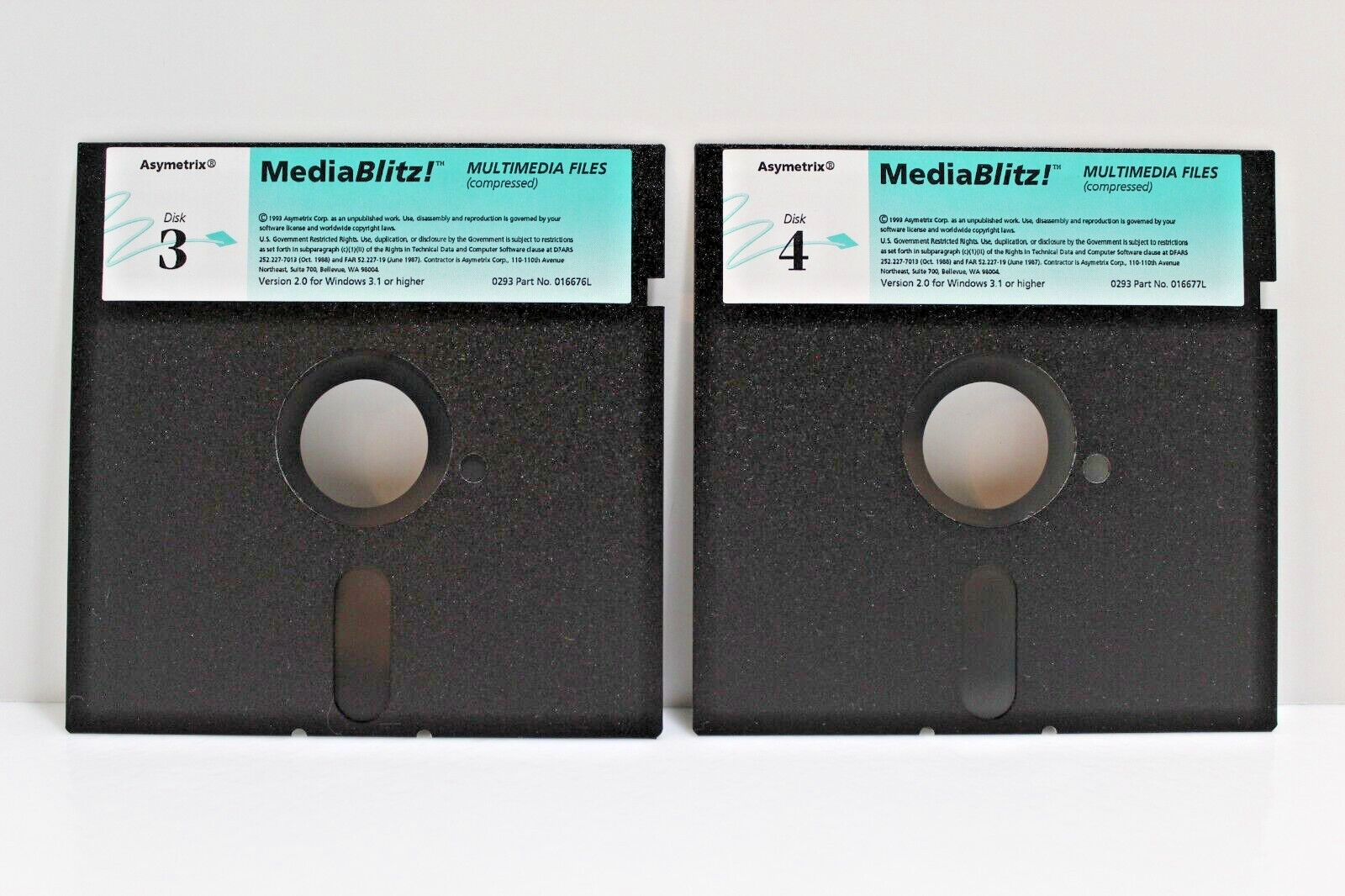 Media Blitz! - 5 1/4 Floppy Disks; Asymetrix, 1993
