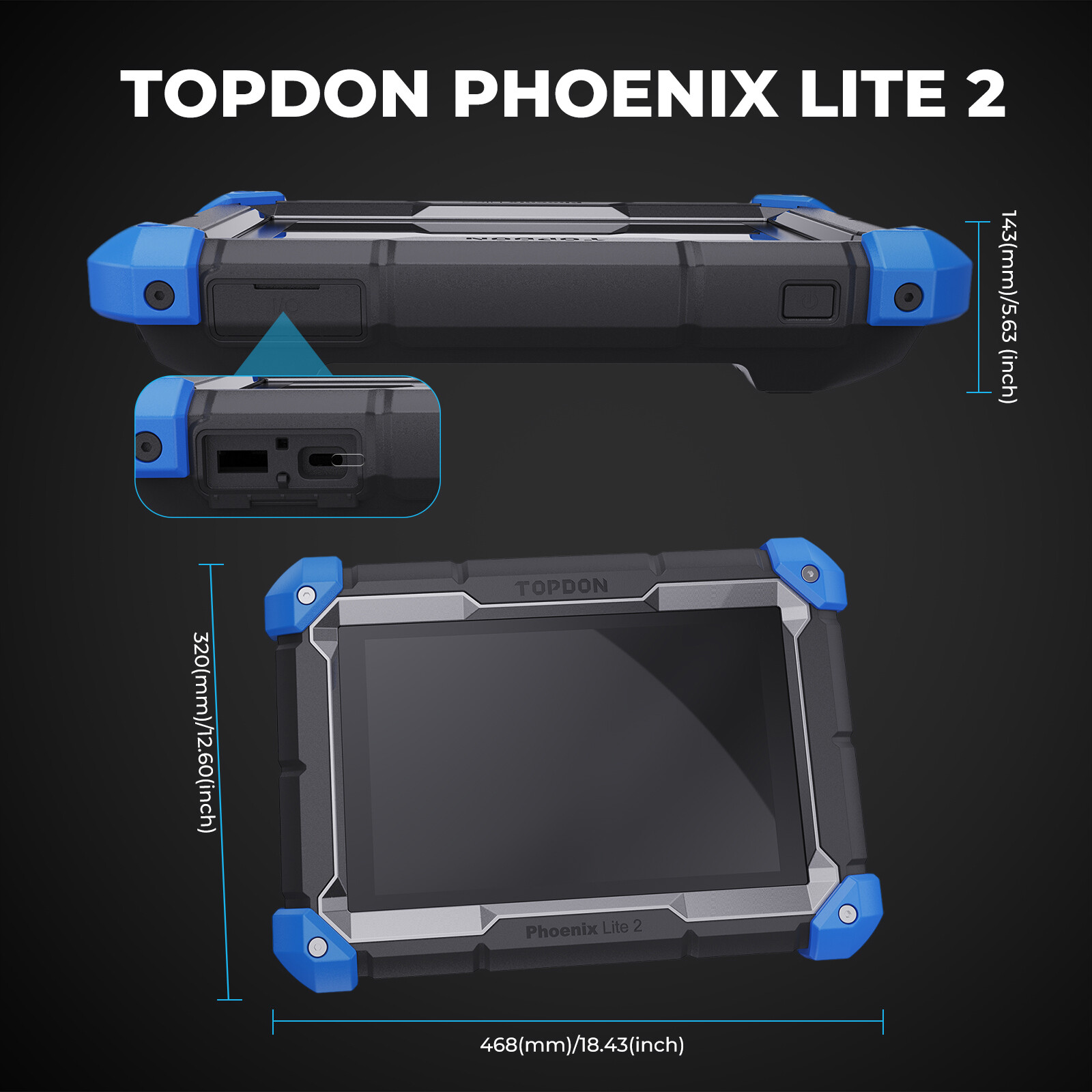 TOPDON Phoenix Lite 2 Bi-directional OBD2 Scanner Diagnostic Tool Key Coding