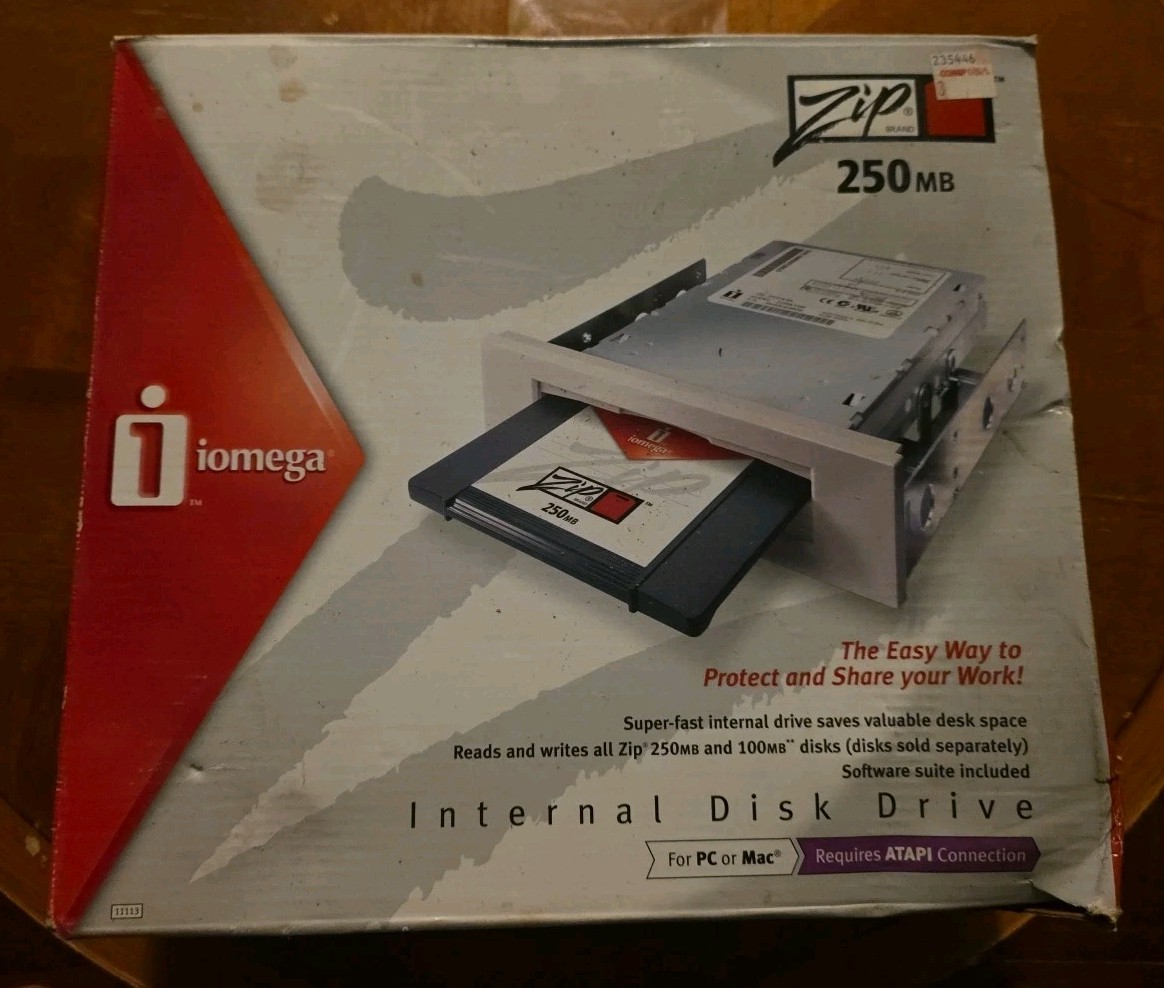 Iomega Zip 250 250MB USB Powered PC  Mac Internal Drive G2U