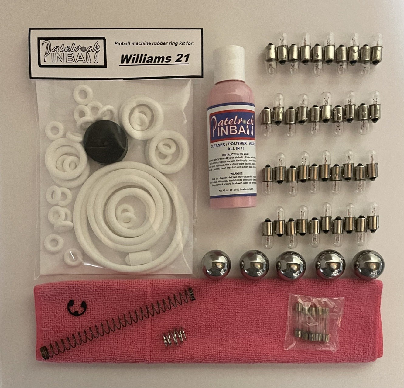 Williams 21 Pinball Machine Maintenance Tune Up Kit