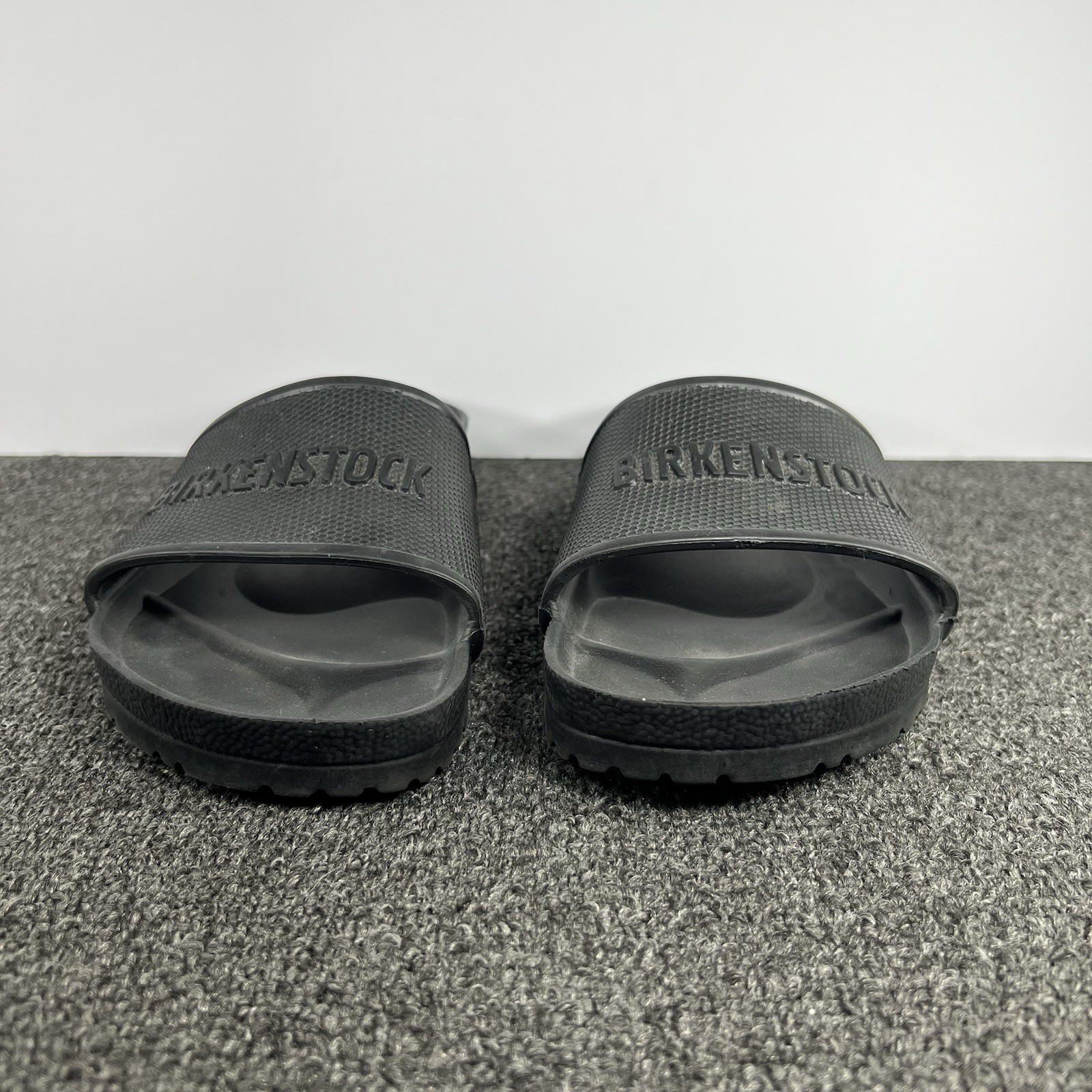 Birkenstock Barbados Eva Sandals Mens Size 43 10 Black Rubber Slip On Slides