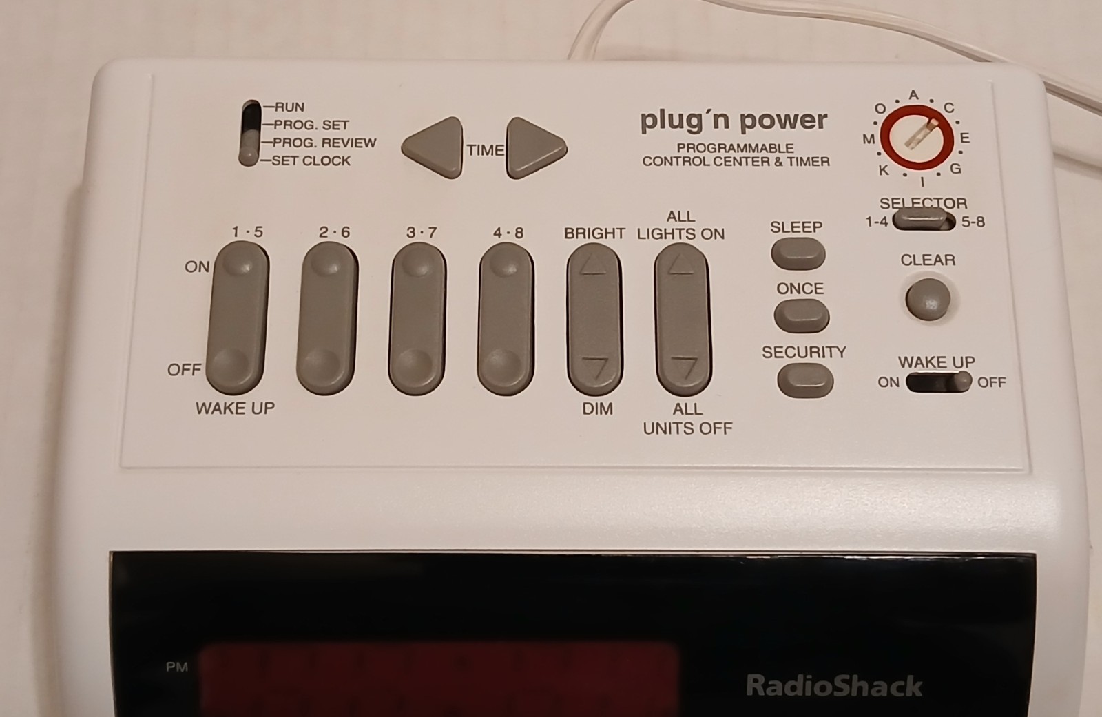RadioShack Plug N Power Control Center Timer Battery Sentinel TESTED