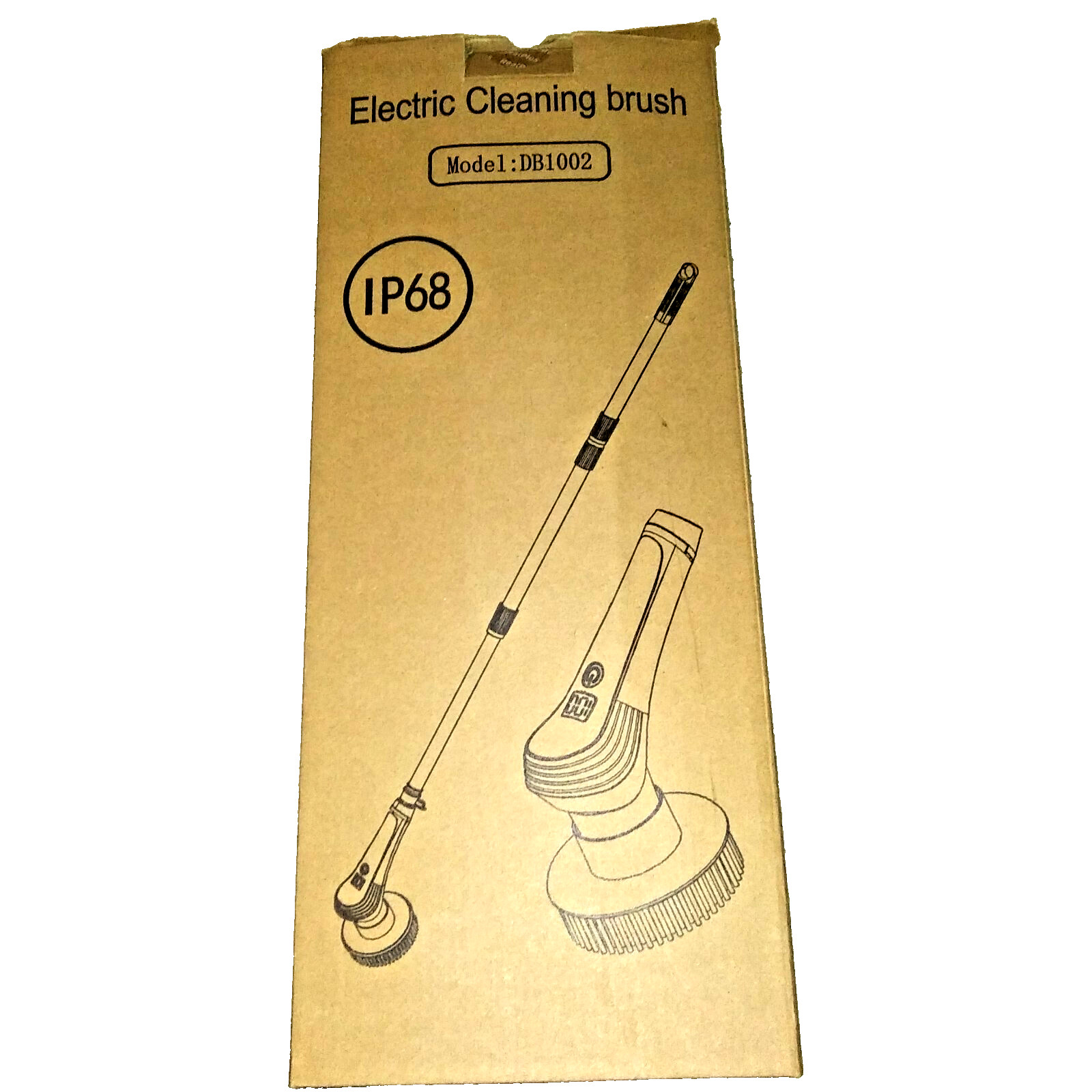 Electric Scrubber with 6 Replaceable Brush Heads and Adjustable Extension Handle
