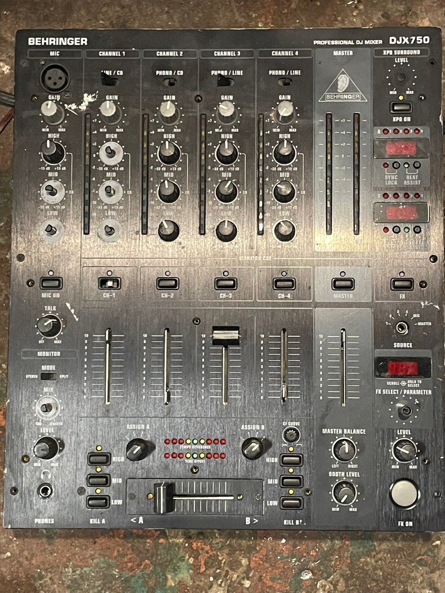Behringer PRO MIXER DJX750 Professional 5-Channel DJ Mixer