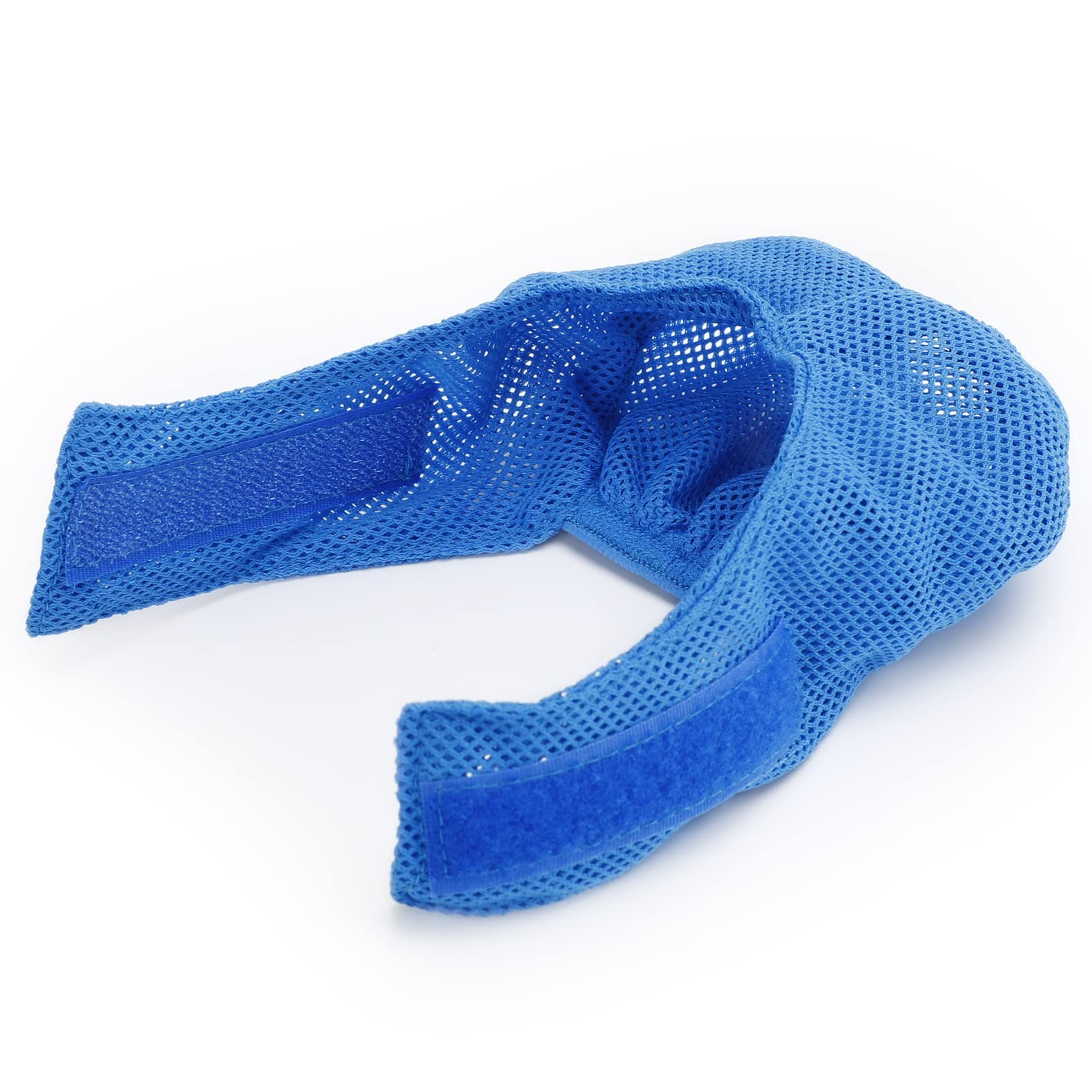 Mapifly Cat Muzzle Breathable Mesh Mouth Mask Grooming S-Blue, Blue，Pink