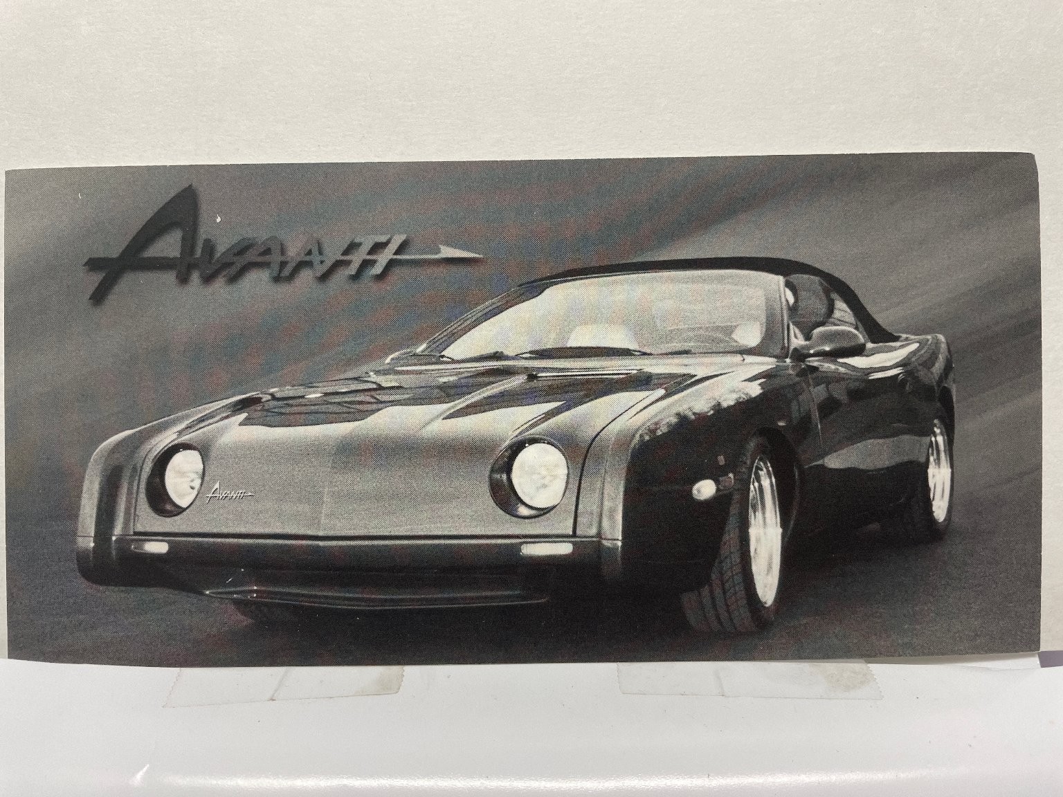 Avanti Motor Corp Convertible Sports Car Specs Promotional Postcard Villa Rica