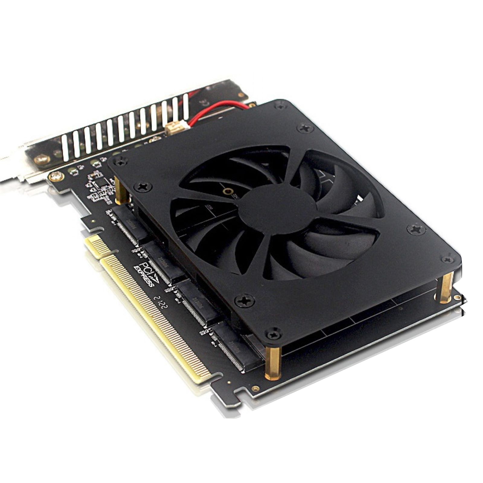 Adapter Card NVME M.2 MKEY PCIE 3.0/4.0 4*32Gbps SSDs Upgrading Accessories