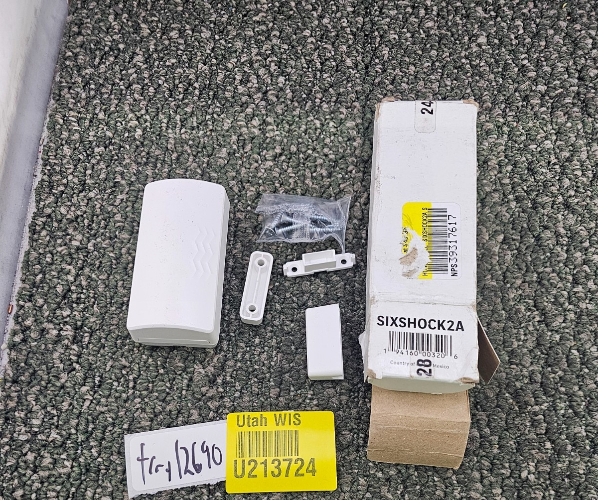 SIXSHOCK2A 3-Zone Wireless Shock Door and Window Sensor For ADT Command Security