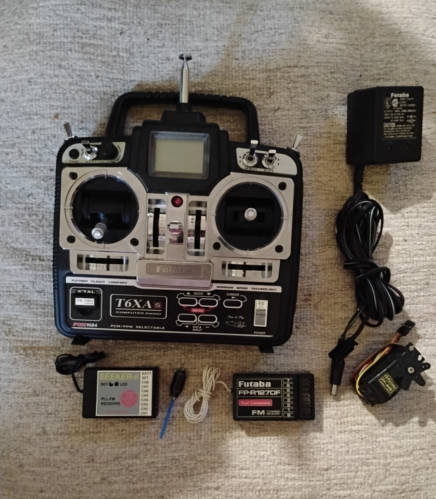 Futaba T6XA Super 6 Channel Radio System 72 MHz FM