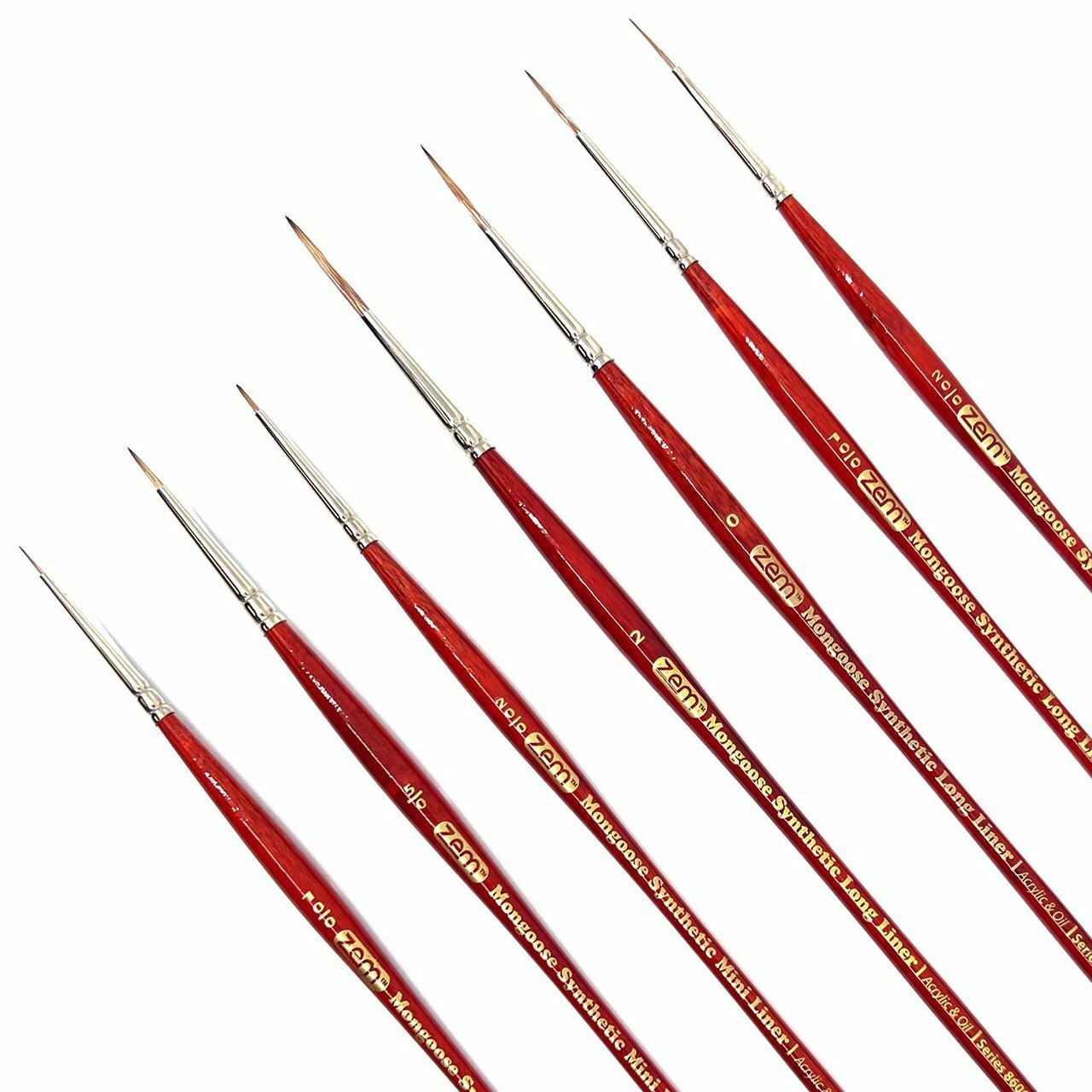 AS-218 Mongoose Synthetic Liners Brush Set 7 pcs