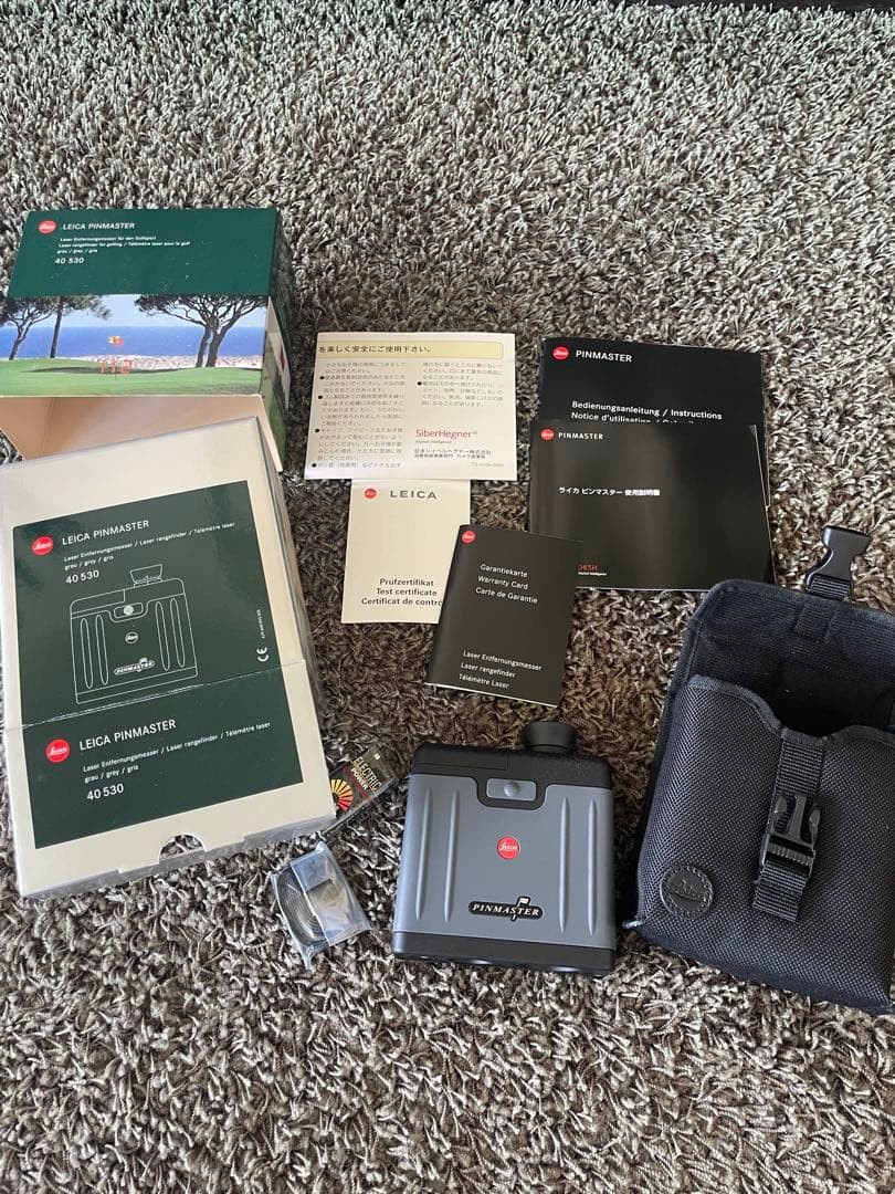 Leica Pinmaster Golf Laser Rangefinder Gray Sealed